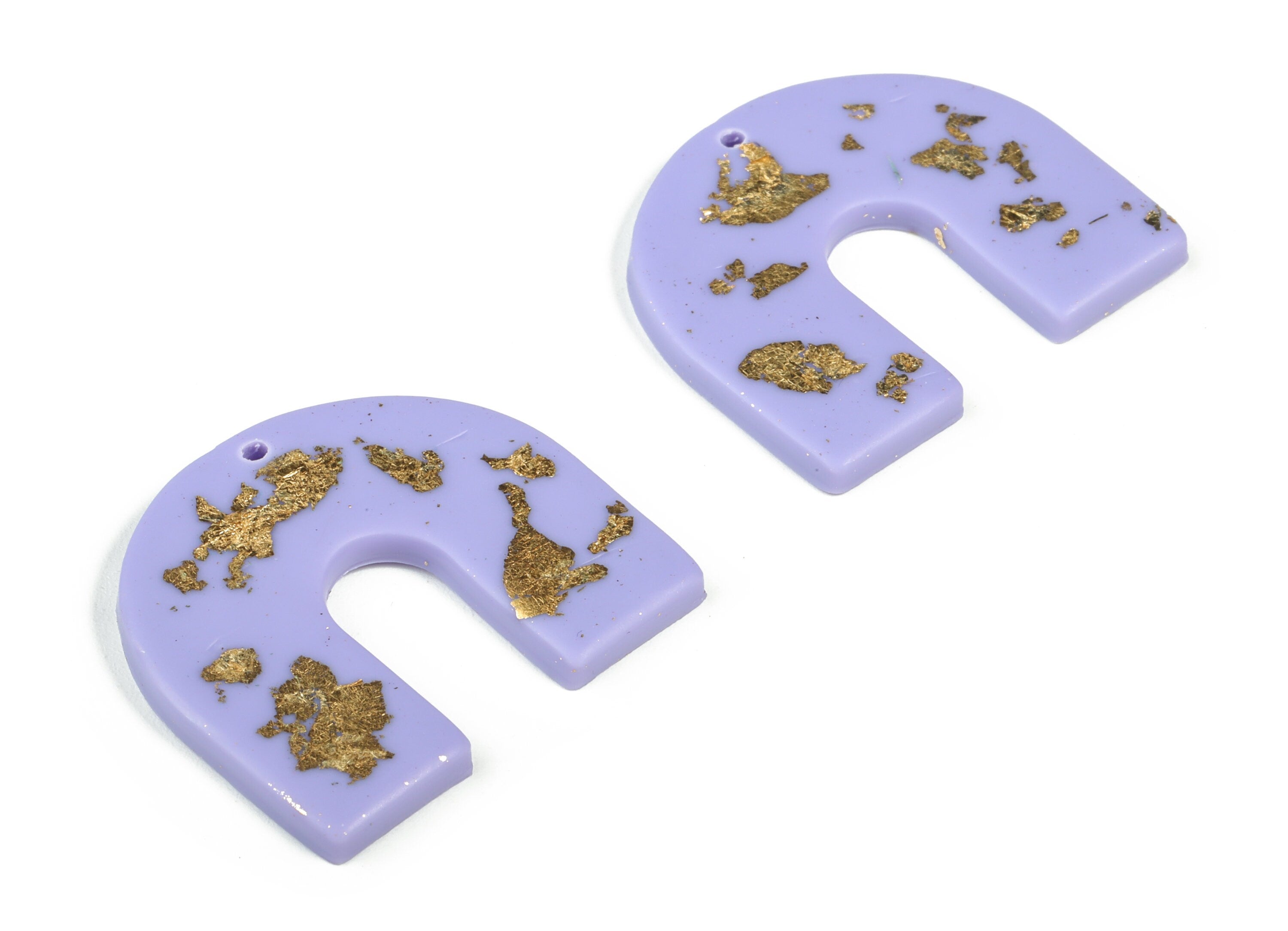 Polymer Clay U Earring Charms - Polymer Clay U Pendant - Earring Findings - Jewellery Handmade - 33.3x29.47x2.88mm - PC2257E - DOMEDBAZAAR