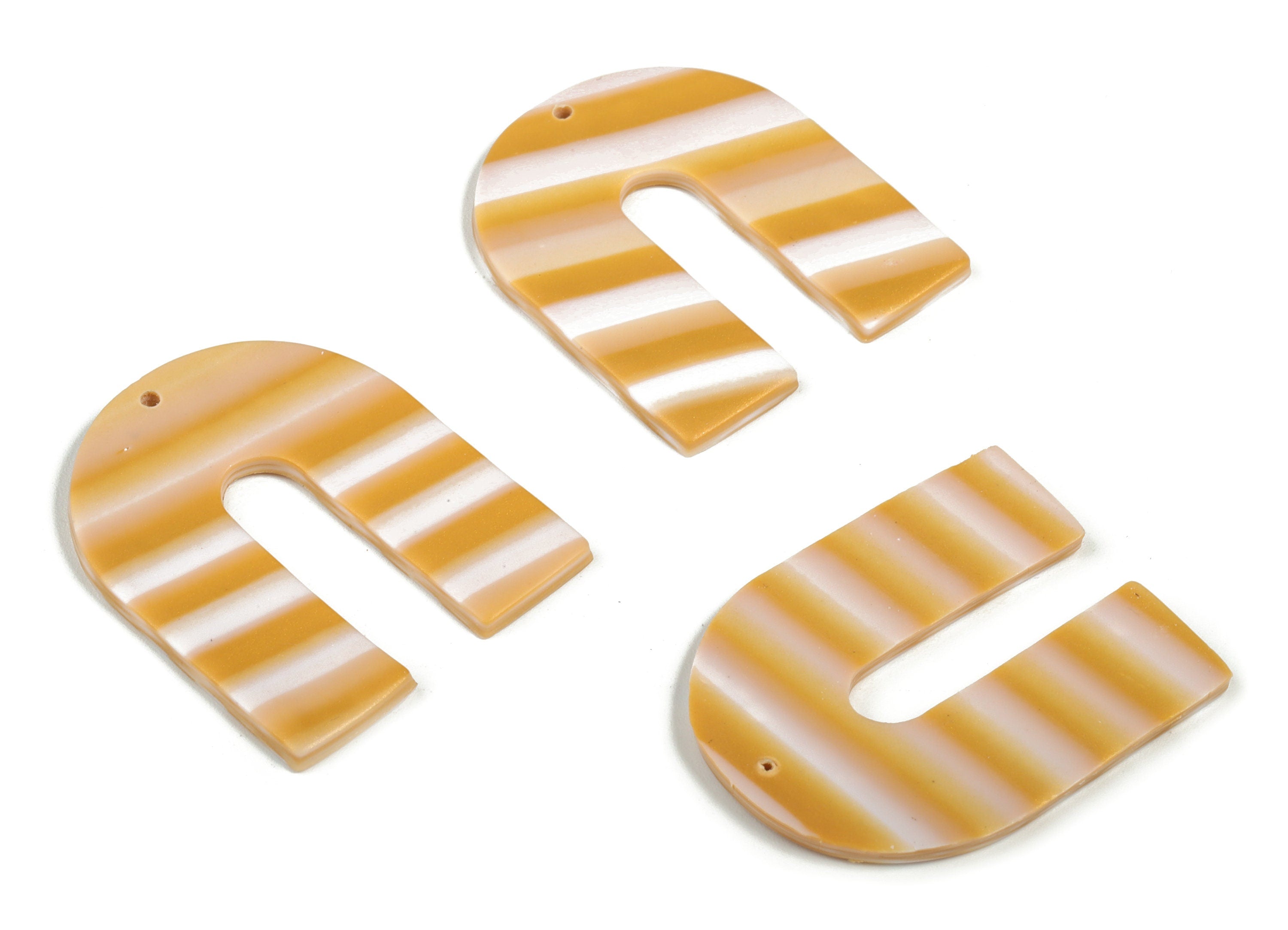 PolymerClay U Earring Charms - PolymerClay U Pandant - Earring Findings - Jewelry Handmade - 40.25x32.64x2.31mm - PC2260A - DOMEDBAZAAR