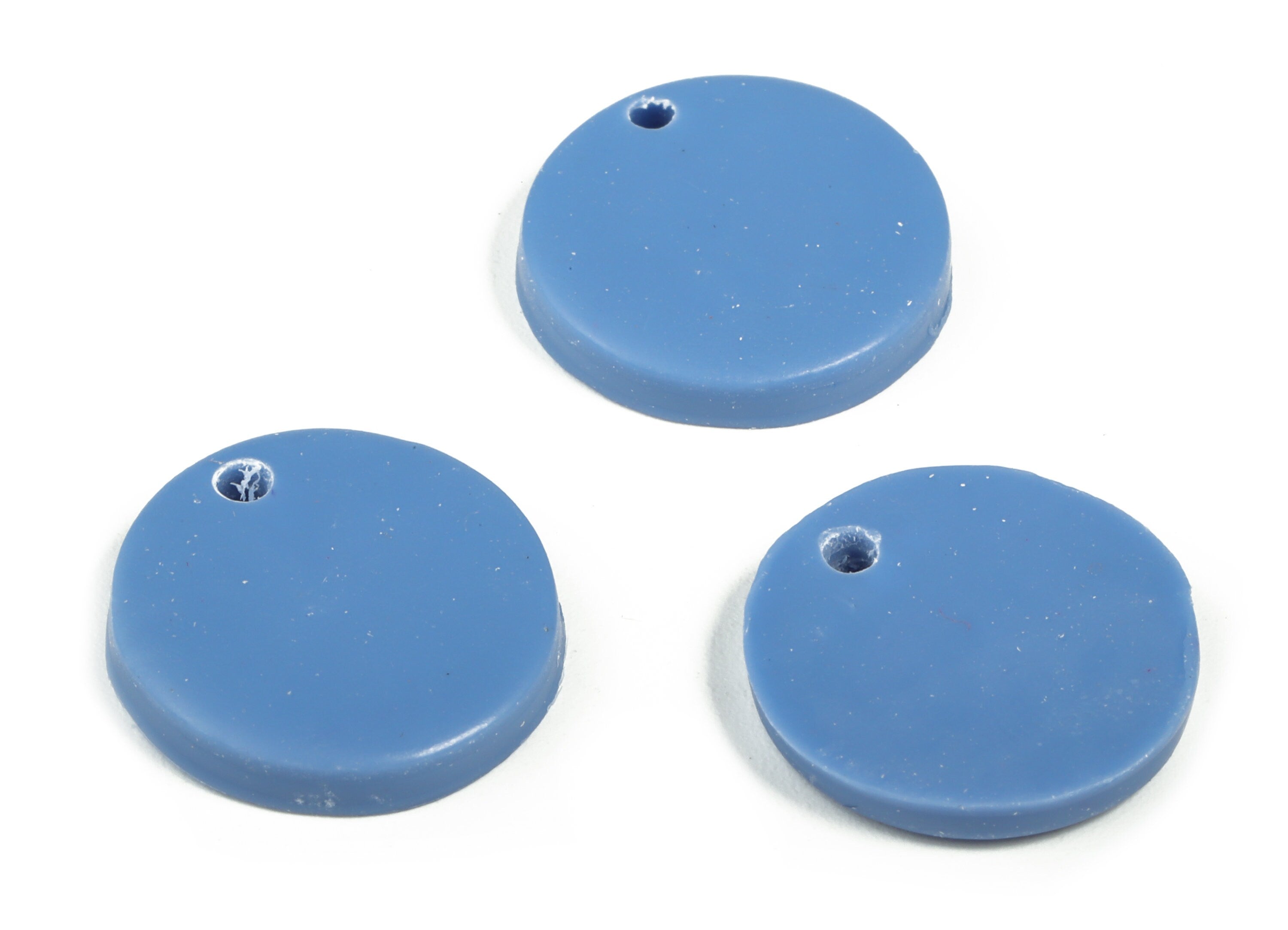 PolymerClay Round Earring Charms - PolymerClay Circle Pandant - Earring Findings - Jewelry Handmade - 18.92x17.39x2.92mm - PC2297C - DOMEDBAZAAR