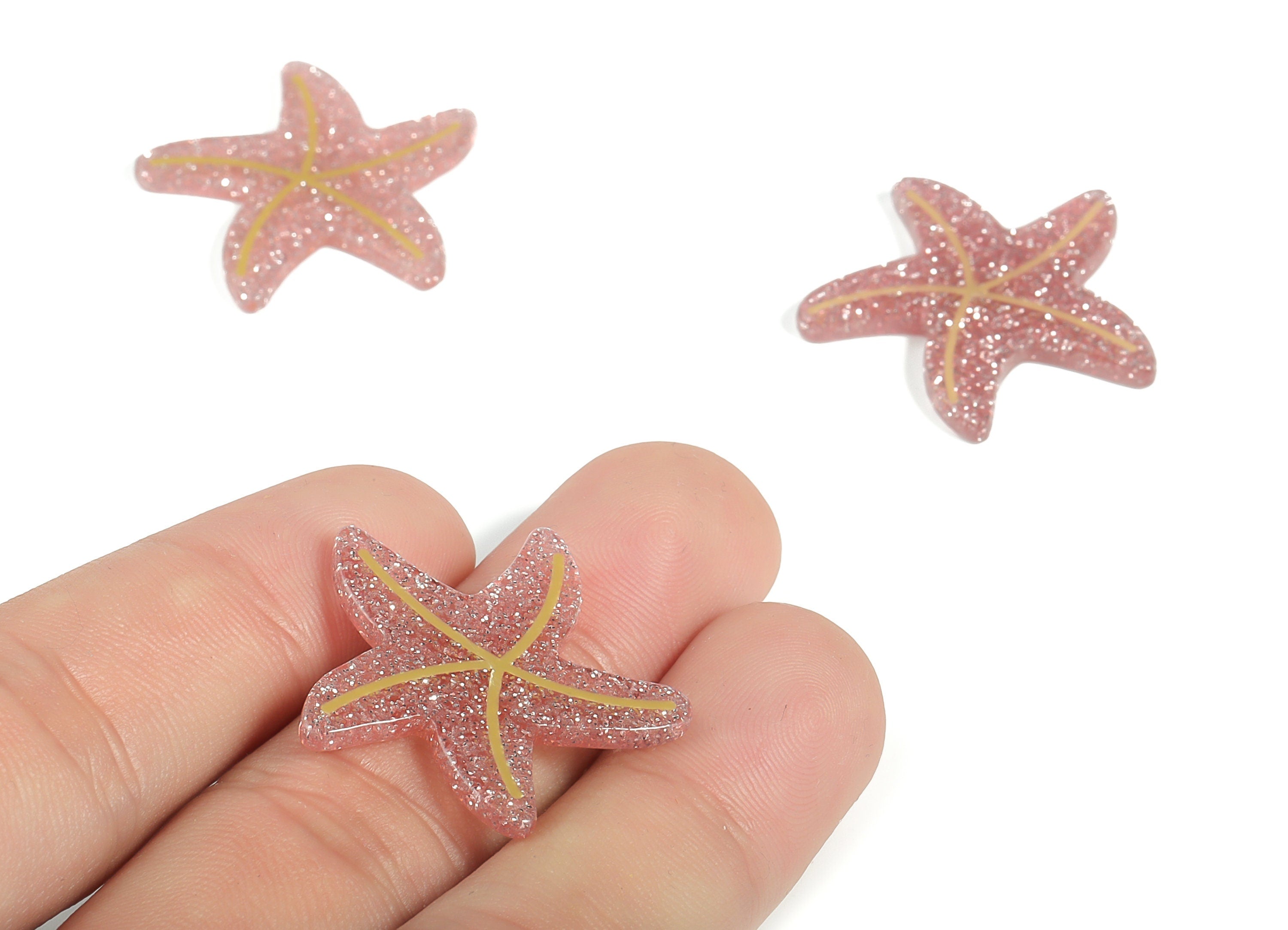 Spraylacquer Acrylic Star Earring Charms - Acrylic Star Pendant - Earring Findings - Jewelry Making Supplies - 29.13x28.84x2.18mm - AC2253 - DOMEDBAZAAR