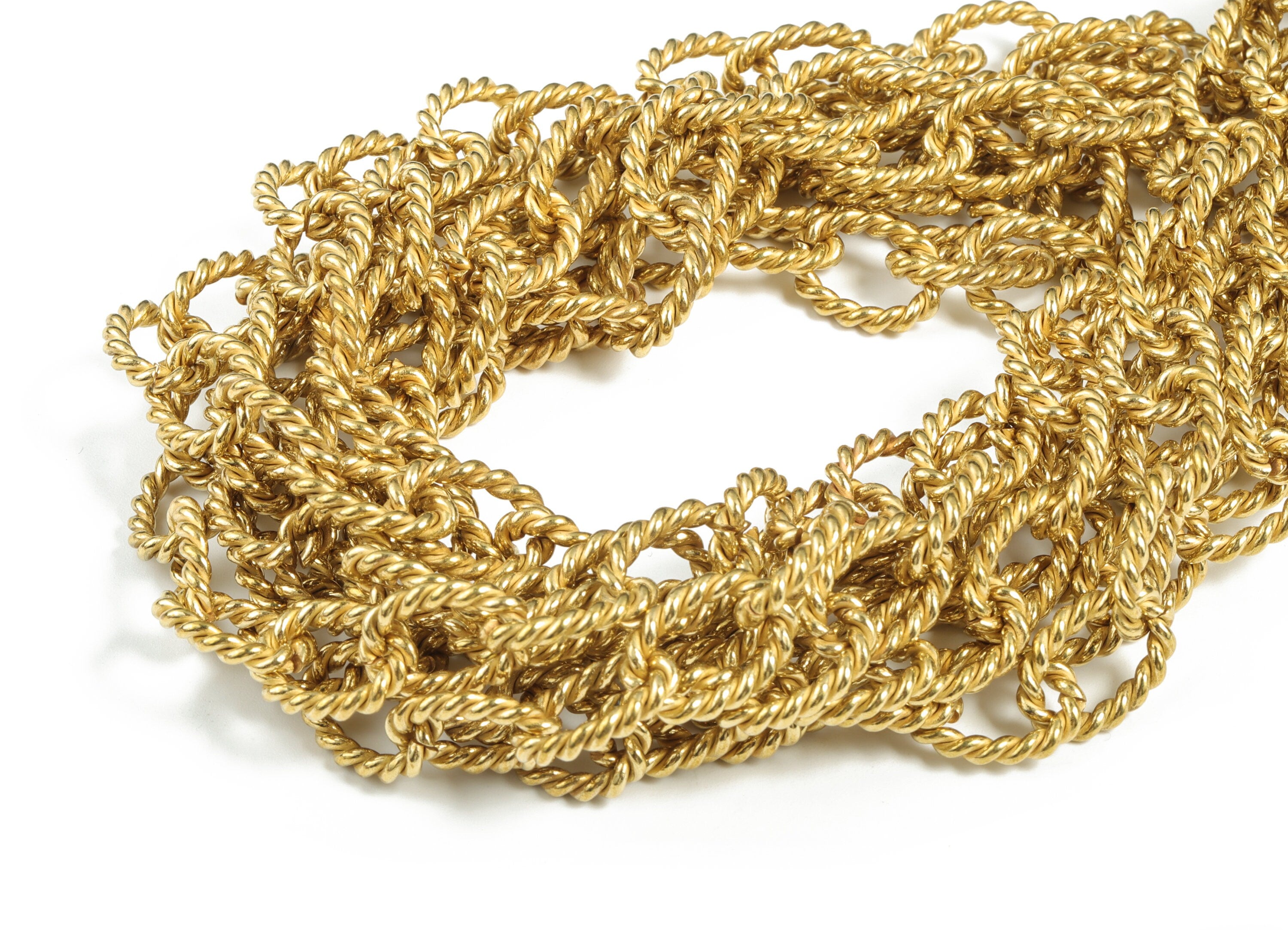 Raw Brass Textured Thick Cable Chain - Oval Paper Clip Layering Chain - Open Link Chain For Necklace Bracelet - 0.65"x0.46"x0.07" - CC1179 - DOMEDBAZAAR