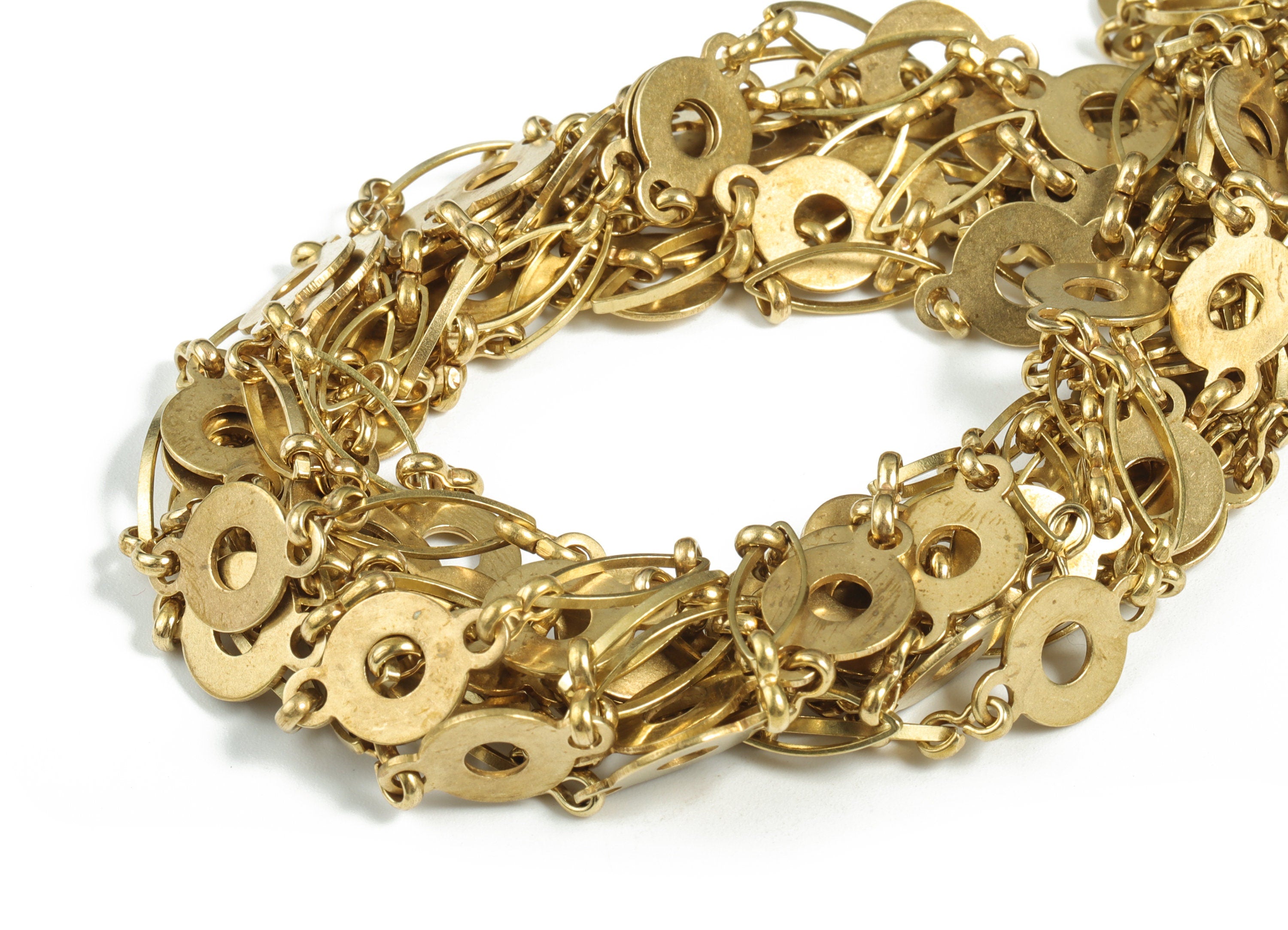 Raw Brass Marquise Open Cable Chain - Flat Round Cable Chain - Link Cable Chain - Chain For Necklace & Bracelet - 0.63"x0.39"x0.02" - CC1176 - DOMEDBAZAAR