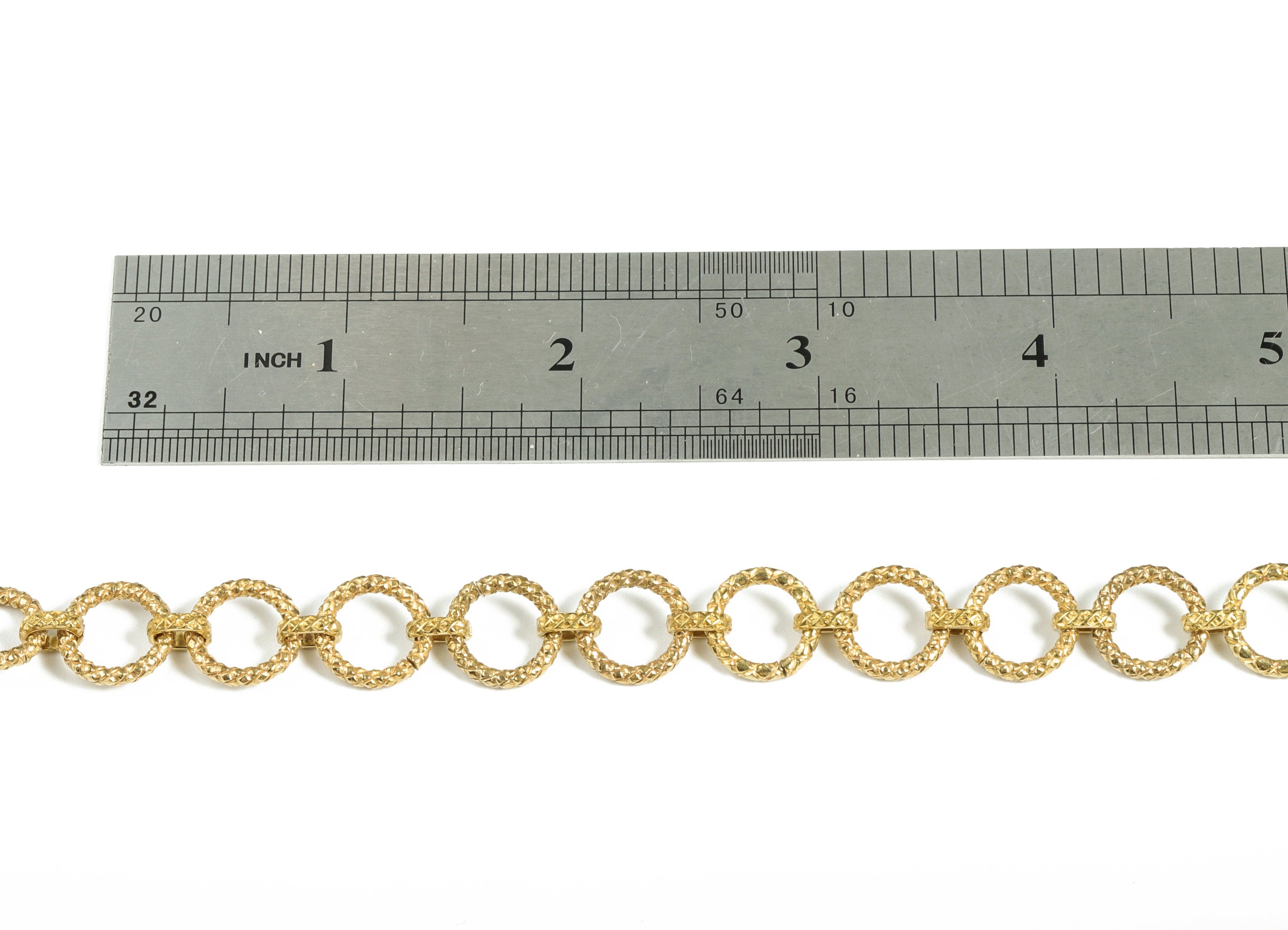 Raw Brass Textured Round Cable Chain - Round Link Cable Chain - Open link Cable Chain for Necklaces & Bracelets - 0.49"x0.49"x0.08" - CC1177 - DOMEDBAZAAR