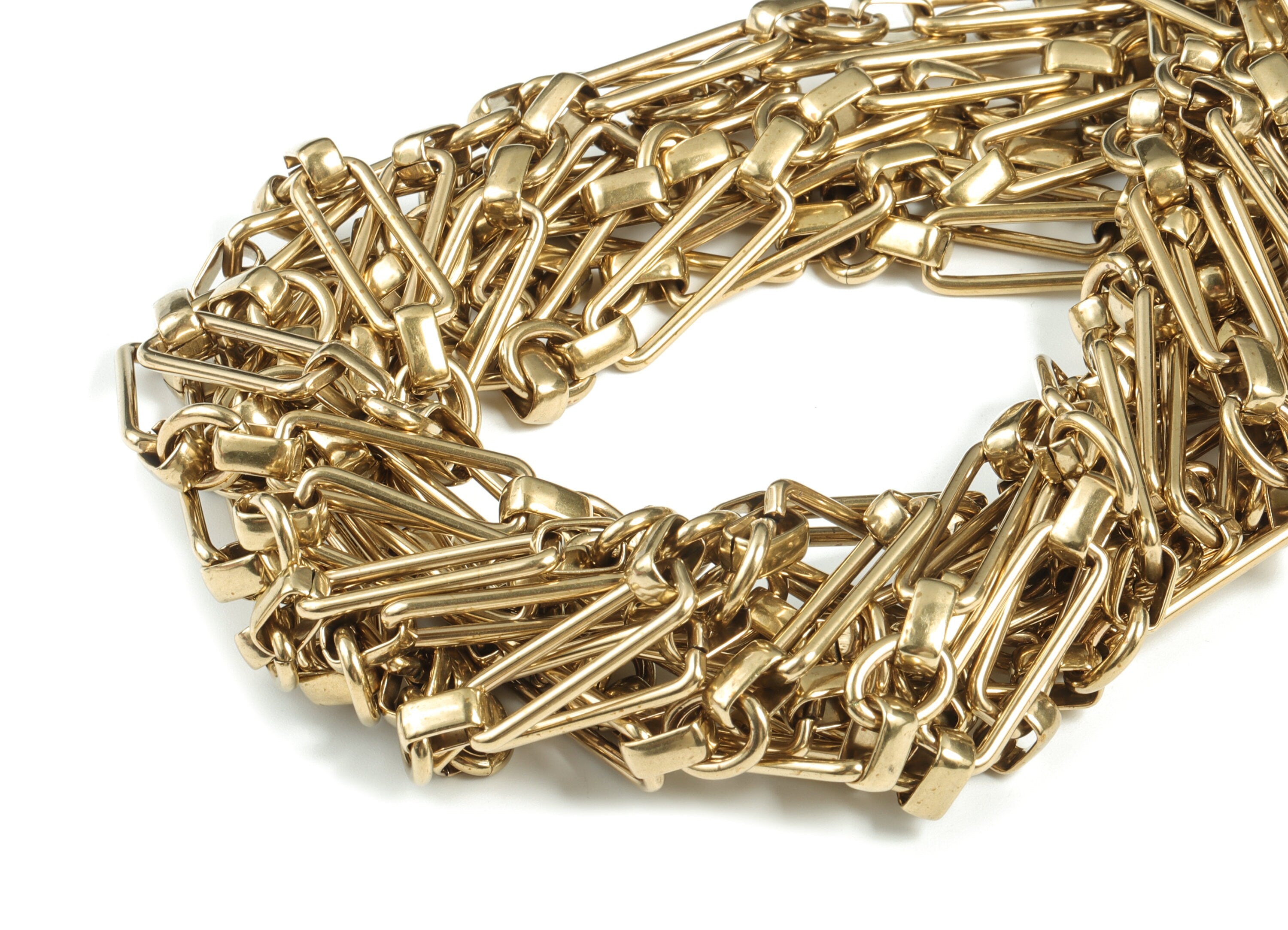 Raw Brass Oval Cable Chain Oval - Rectangle Paper Clip Layering Chain - Open link Chain for Necklace & Bracelet - 0.99"x0.35"x0.08" - CC1191 - DOMEDBAZAAR