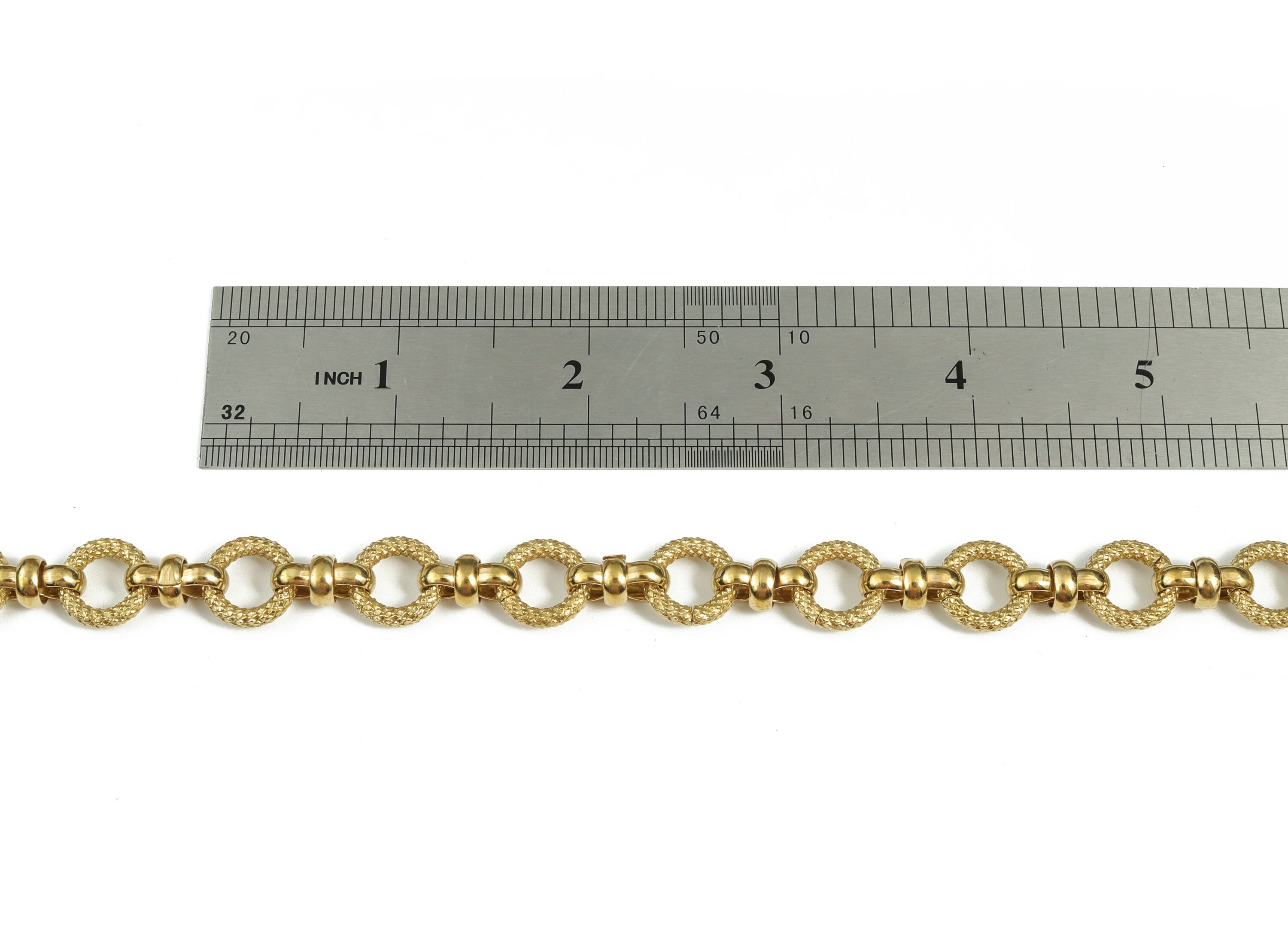 Round Rolo Cable Chain - Raw Brass Textured Round Cable Chain - Round Openlink Chain - For Necklace Bracelet 0.48"x0.48"x0.10" CC1195 - DOMEDBAZAAR