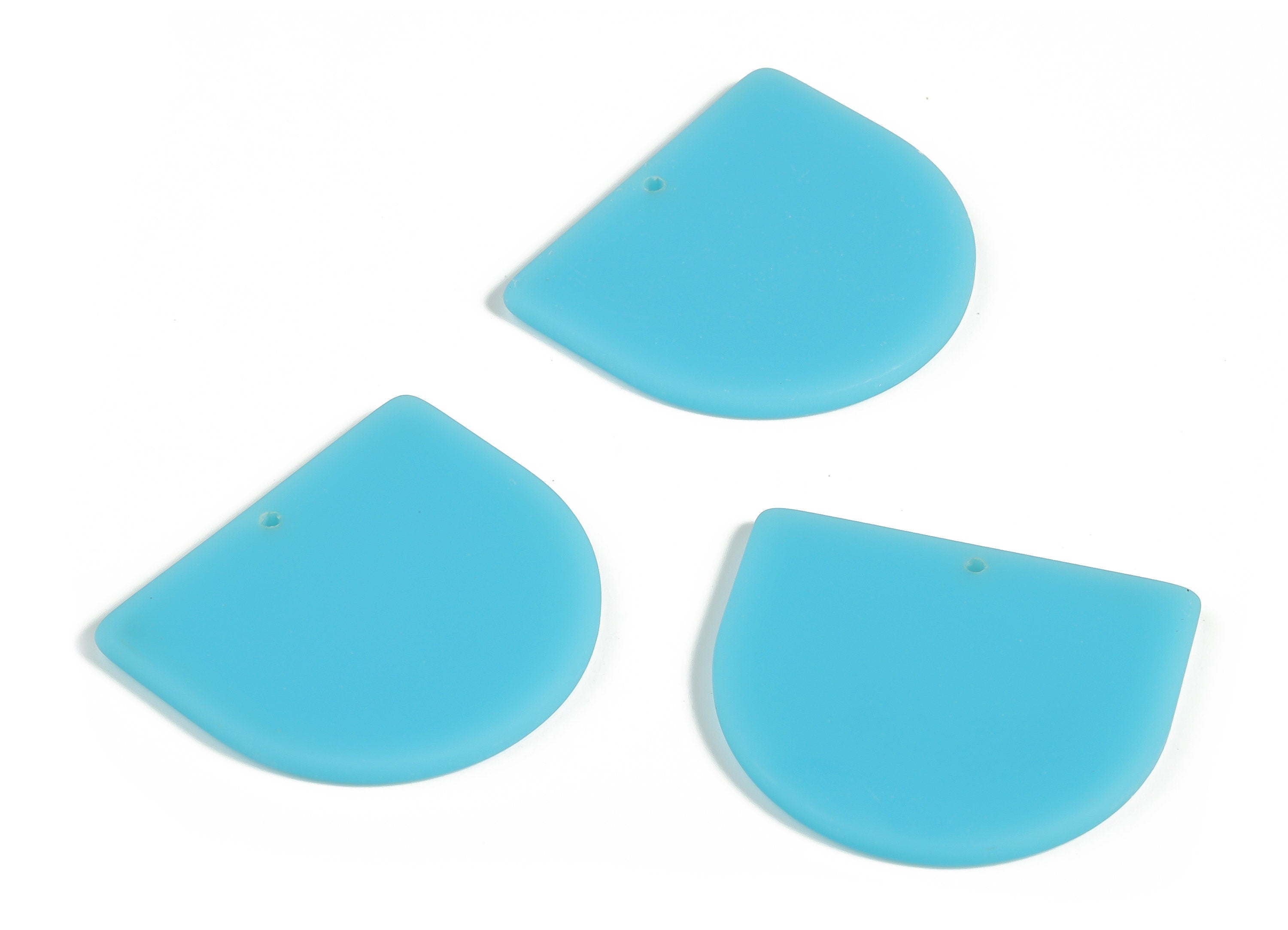 Acrylic D Earring Charms - Acrylic D Shape Pendant - Jewelry Supplies - Earring Finding - Color Code: A644 -32.94x29.07x2.66mm - AC1094-A644 - DOMEDBAZAAR
