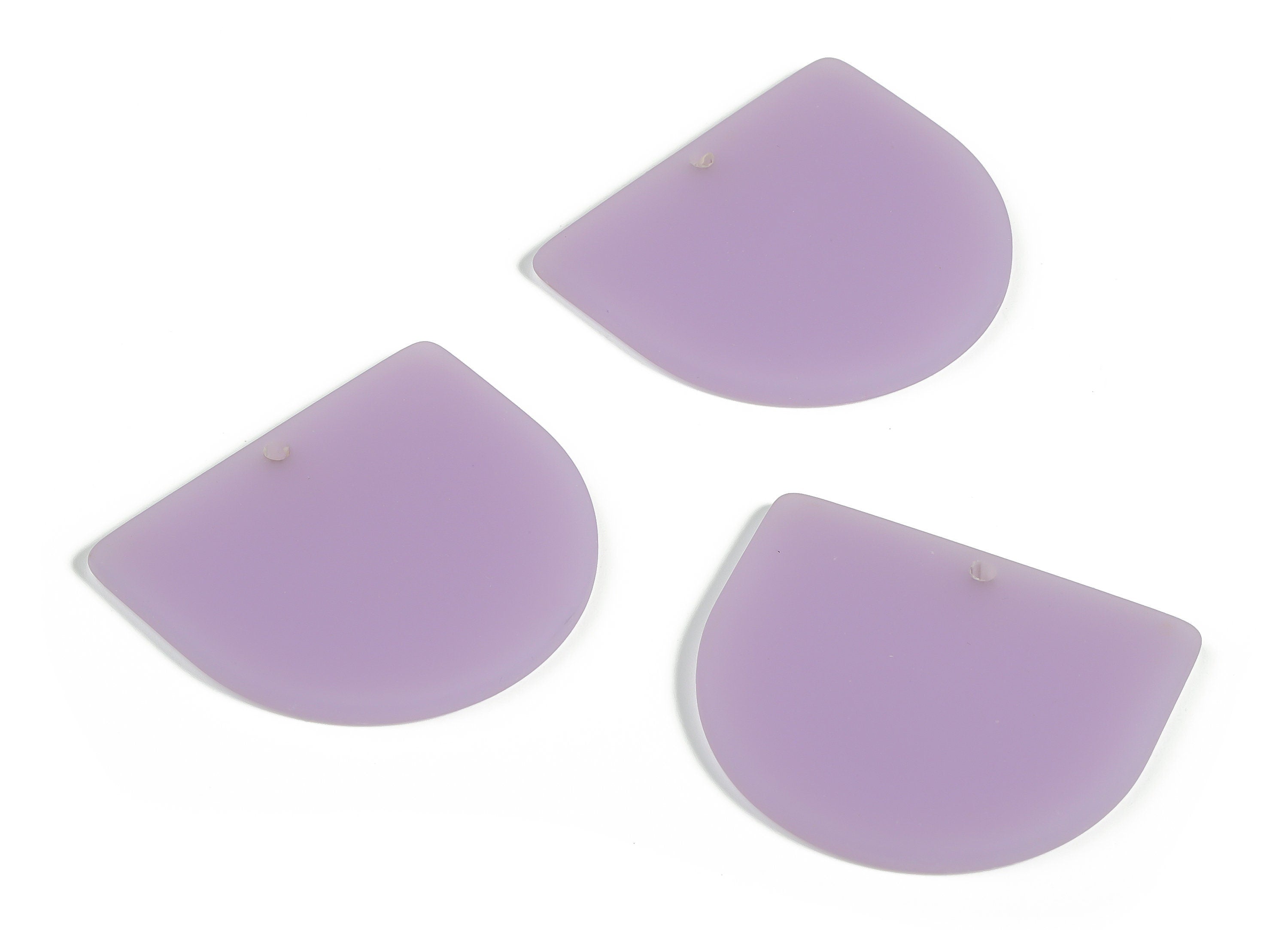 Acrylic D Earring Charms - Acrylic D Shape Pendant - Jewelry Supplies - Earring Finding - Color Code: A643 -32.02x29.04x2.62mm - AC1094-A643 - DOMEDBAZAAR