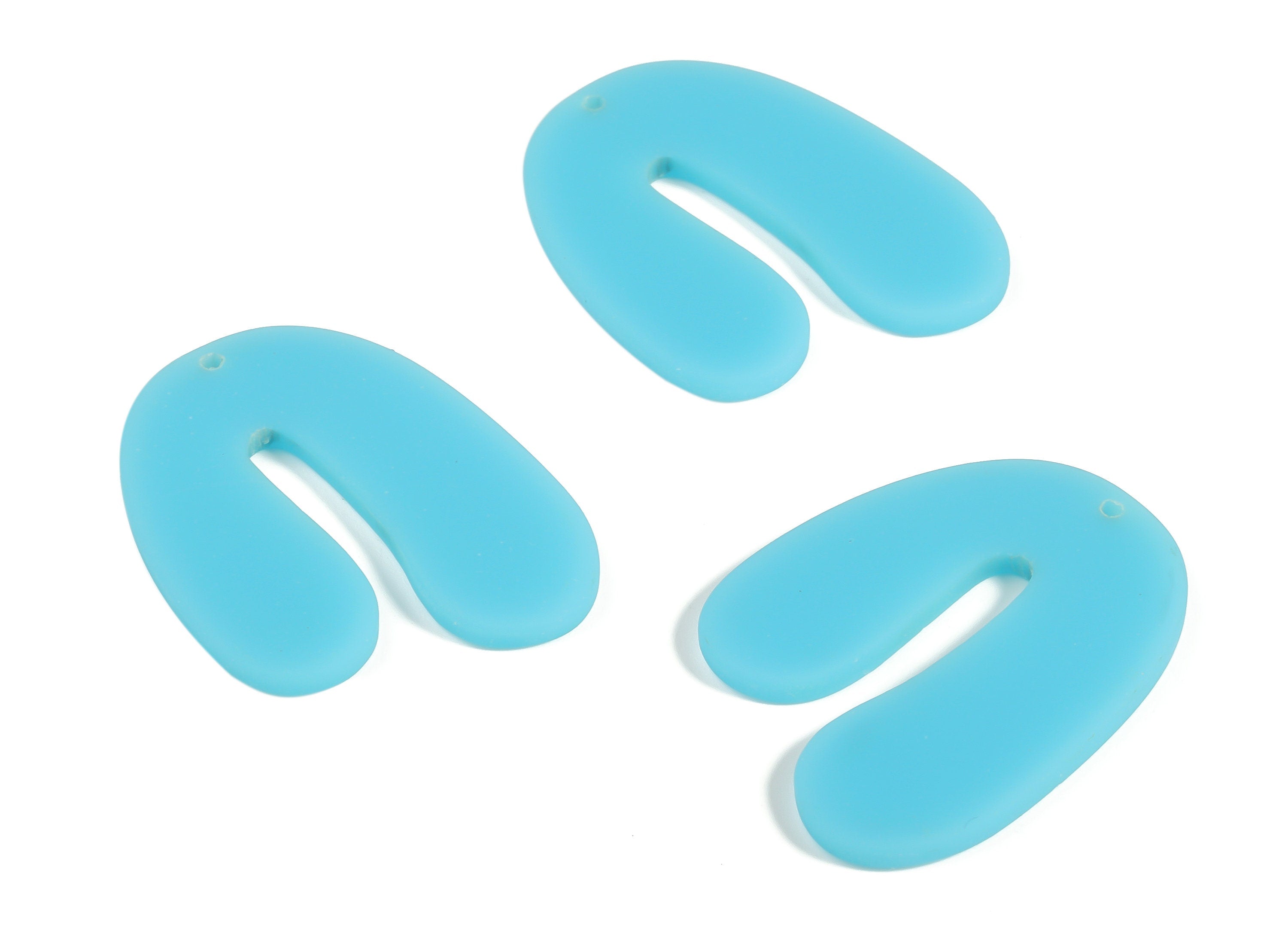 Acrylic U Earring Charms- Acrylic U Shape Pendant - Earring Findings - Jewelry Supplies - Color Code: A644 -35.83x26.84x2.63mm - AC2266-A644 - DOMEDBAZAAR