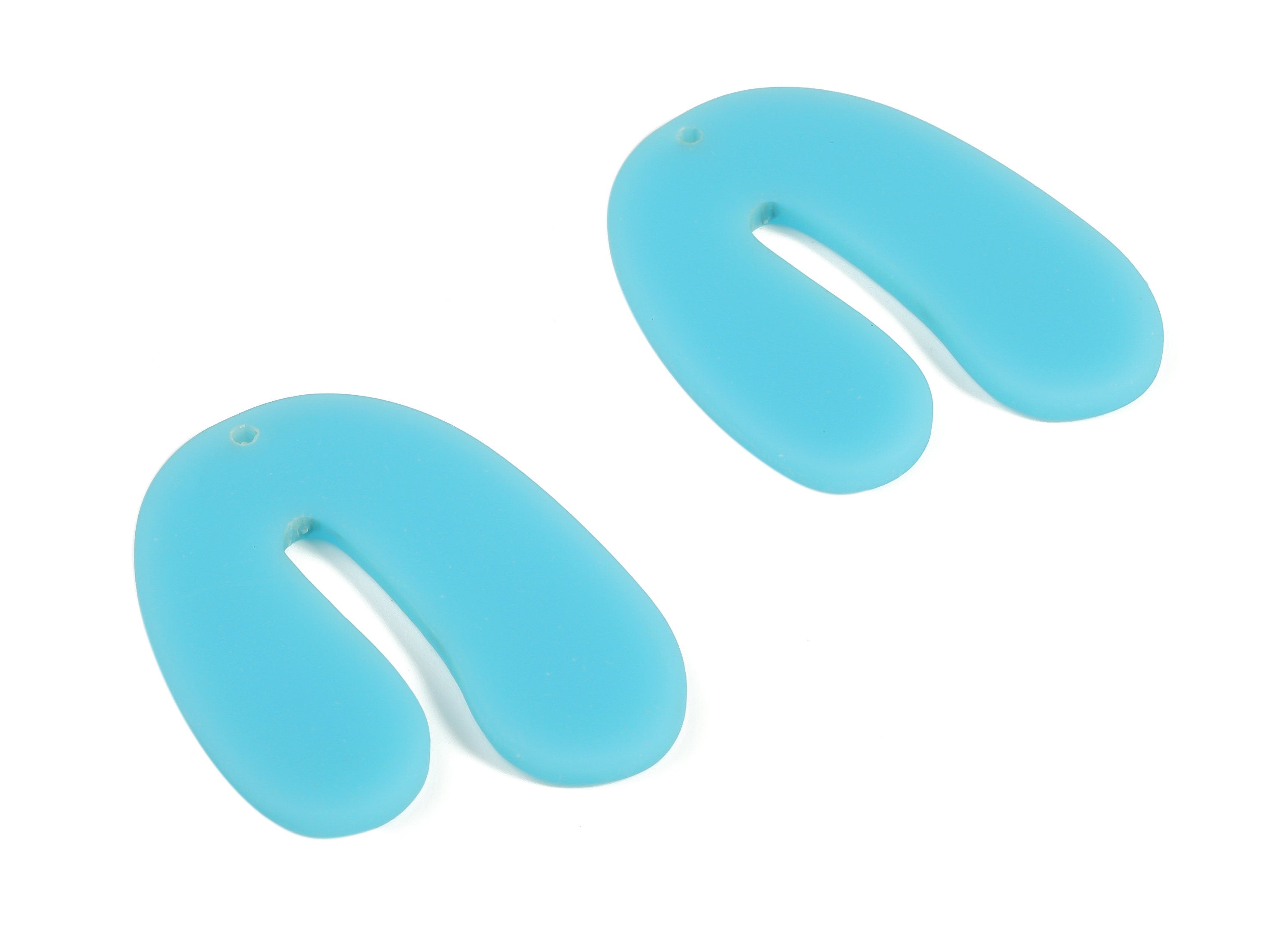 Acrylic U Earring Charms- Acrylic U Shape Pendant - Earring Findings - Jewelry Supplies - Color Code: A644 -35.83x26.84x2.63mm - AC2266-A644 - DOMEDBAZAAR