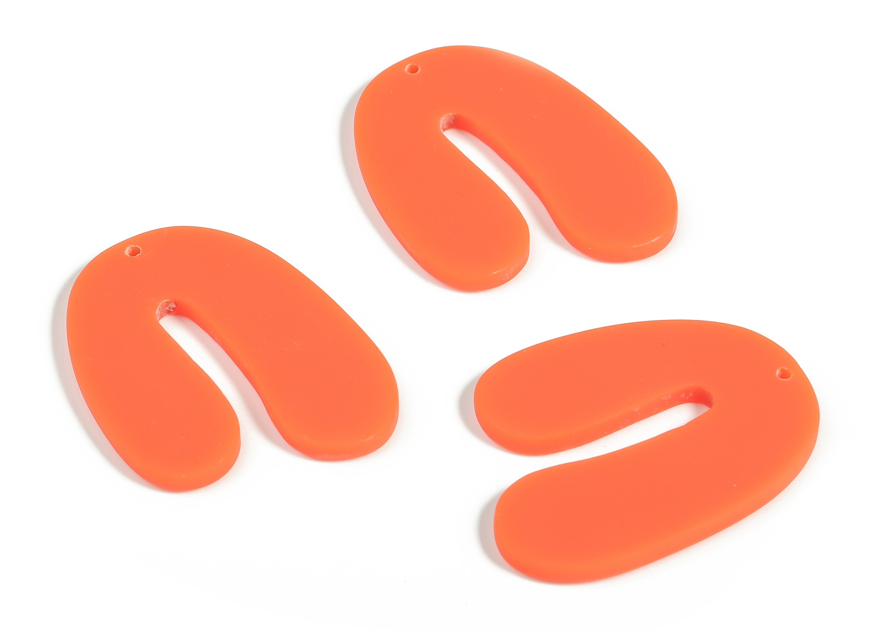 Acrylic U Earring Charms- Acrylic U Shape Pendant - Earring Findings - Jewelry Supplies - Color Code: A641 -35.57x26.92x2.74mm - AC2266-A641 - DOMEDBAZAAR