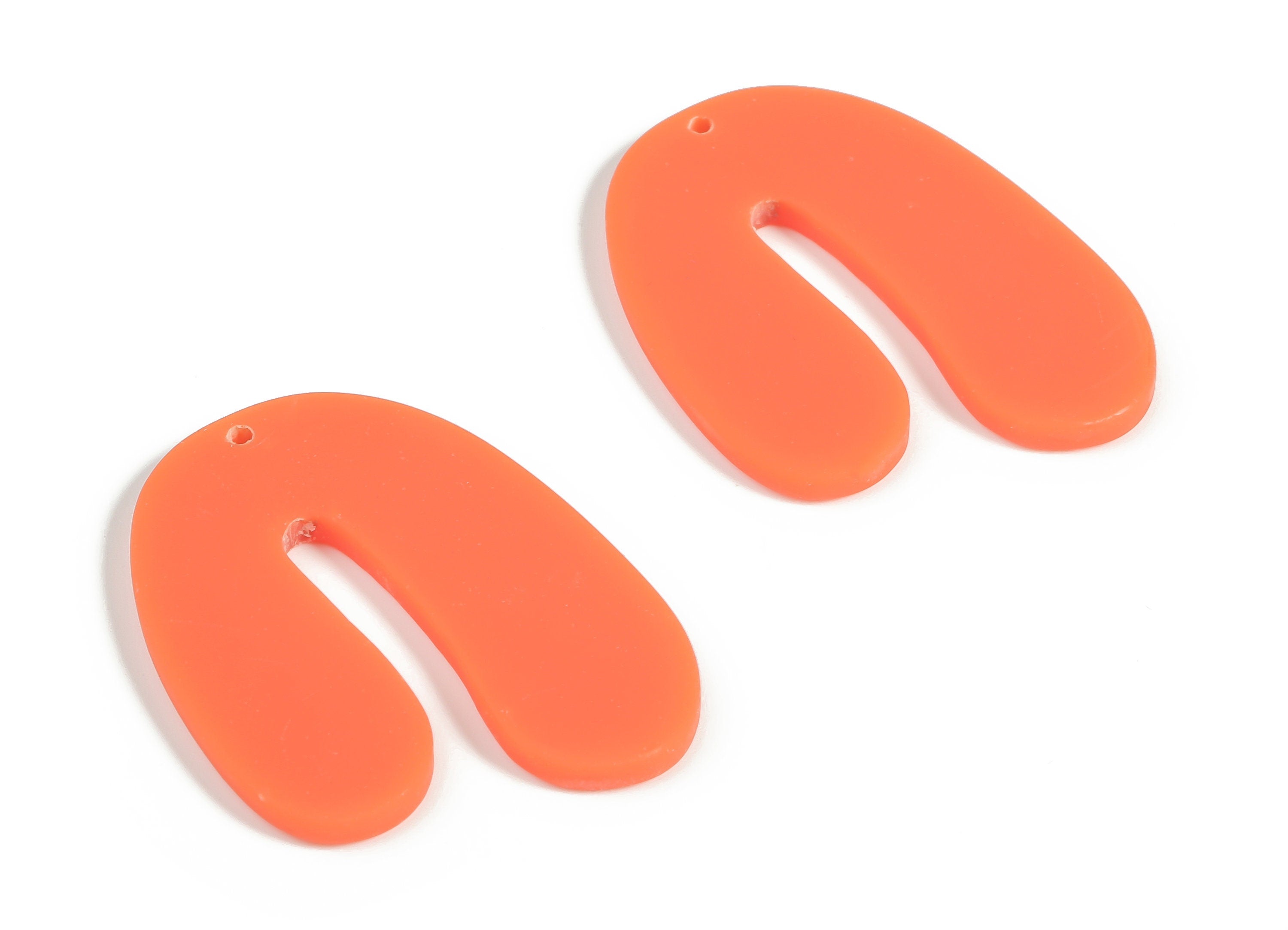 Acrylic U Earring Charms- Acrylic U Shape Pendant - Earring Findings - Jewelry Supplies - Color Code: A641 -35.57x26.92x2.74mm - AC2266-A641 - DOMEDBAZAAR