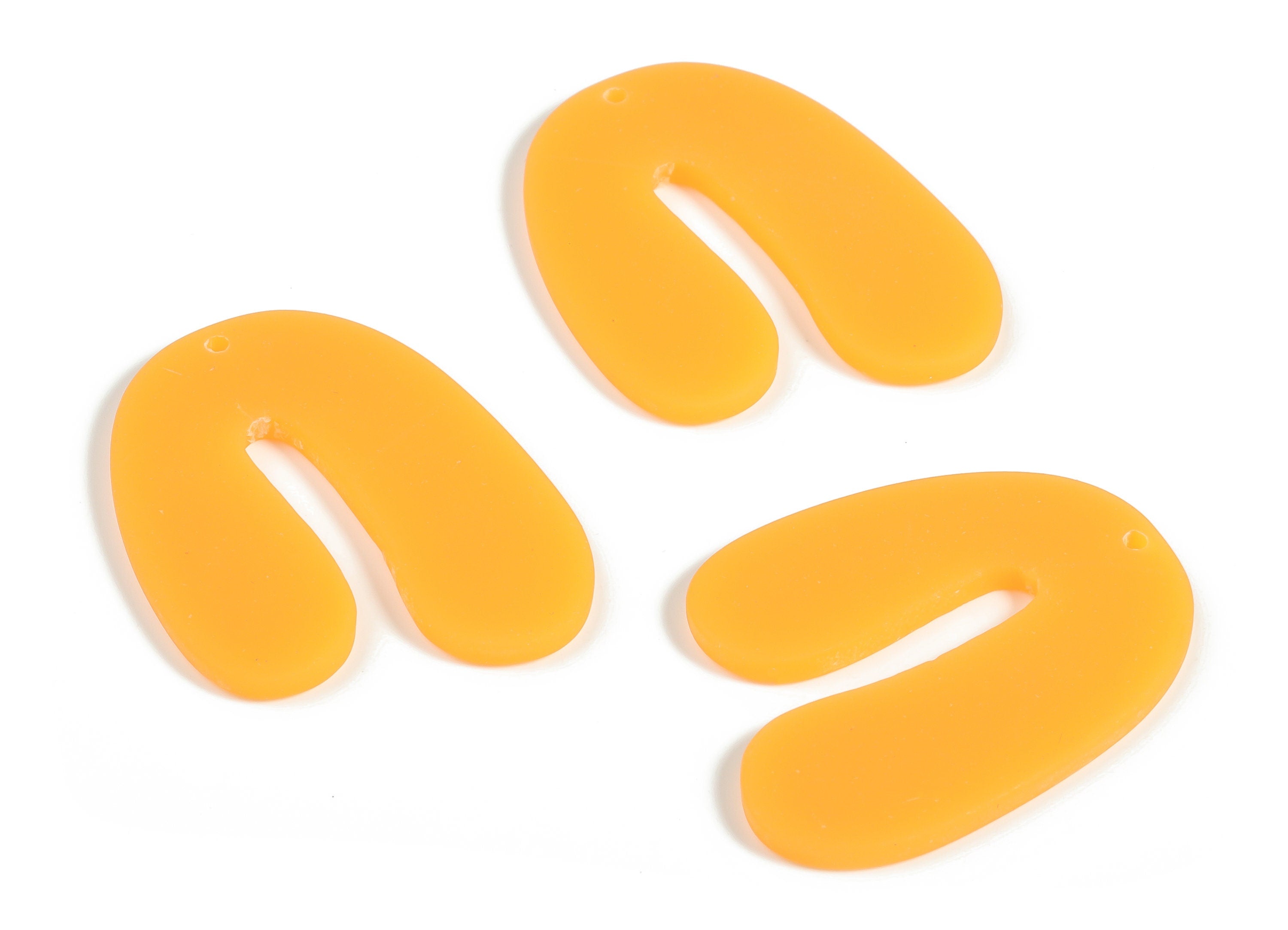 Acrylic U Earring Charms- Acrylic U Shape Pendant - Earring Findings - Jewelry Supplies - Color Code: A650 -35.71x26.92x2.55mm - AC2266-A650 - DOMEDBAZAAR