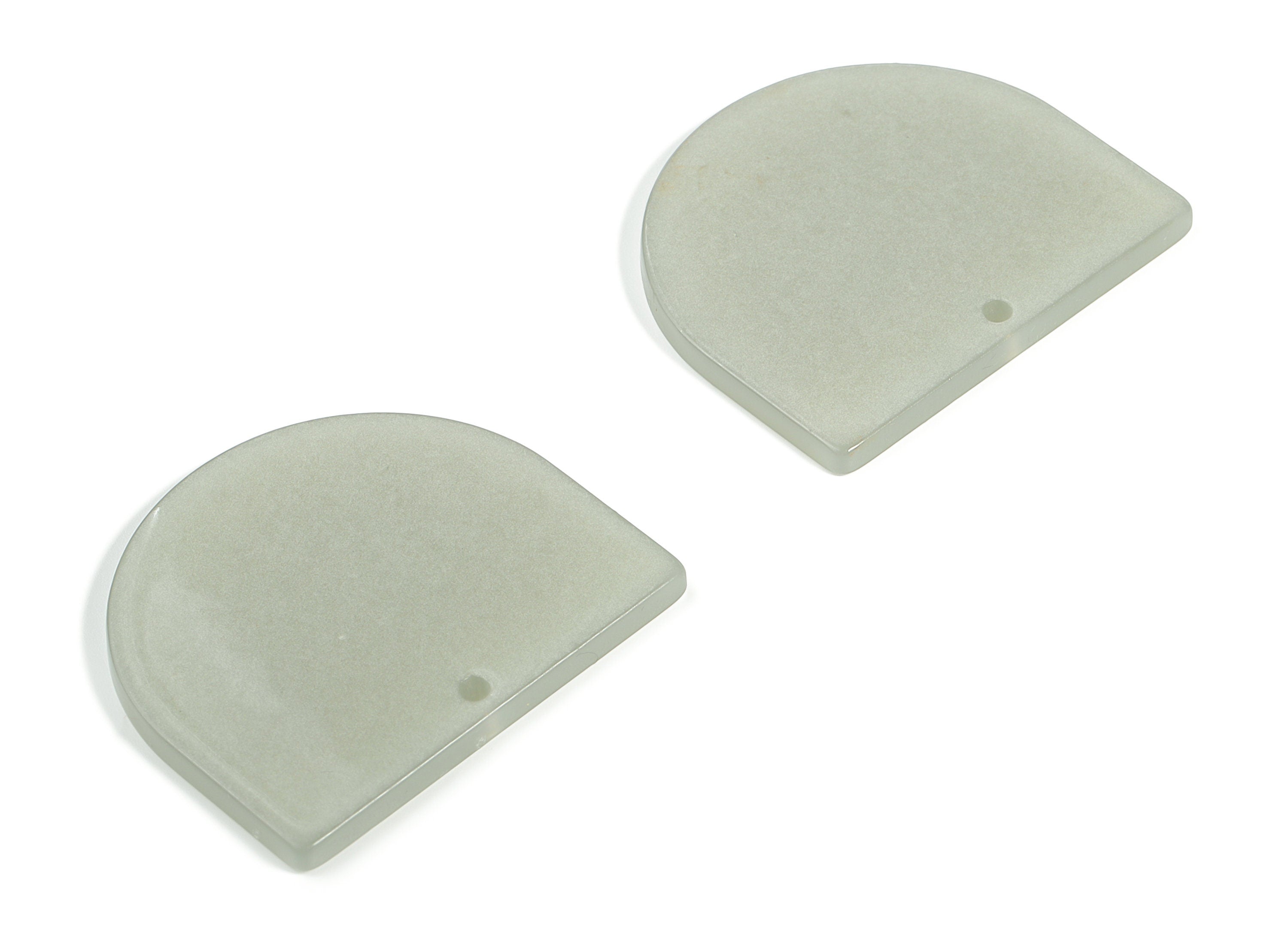 Acrylic D Earring Charms - Semi Circle Pendant - Earring Findings - Jewelry Supplies - Color Code: A627 - 33.15x29.25x2.36mm - AC1094-A627 - DOMEDBAZAAR