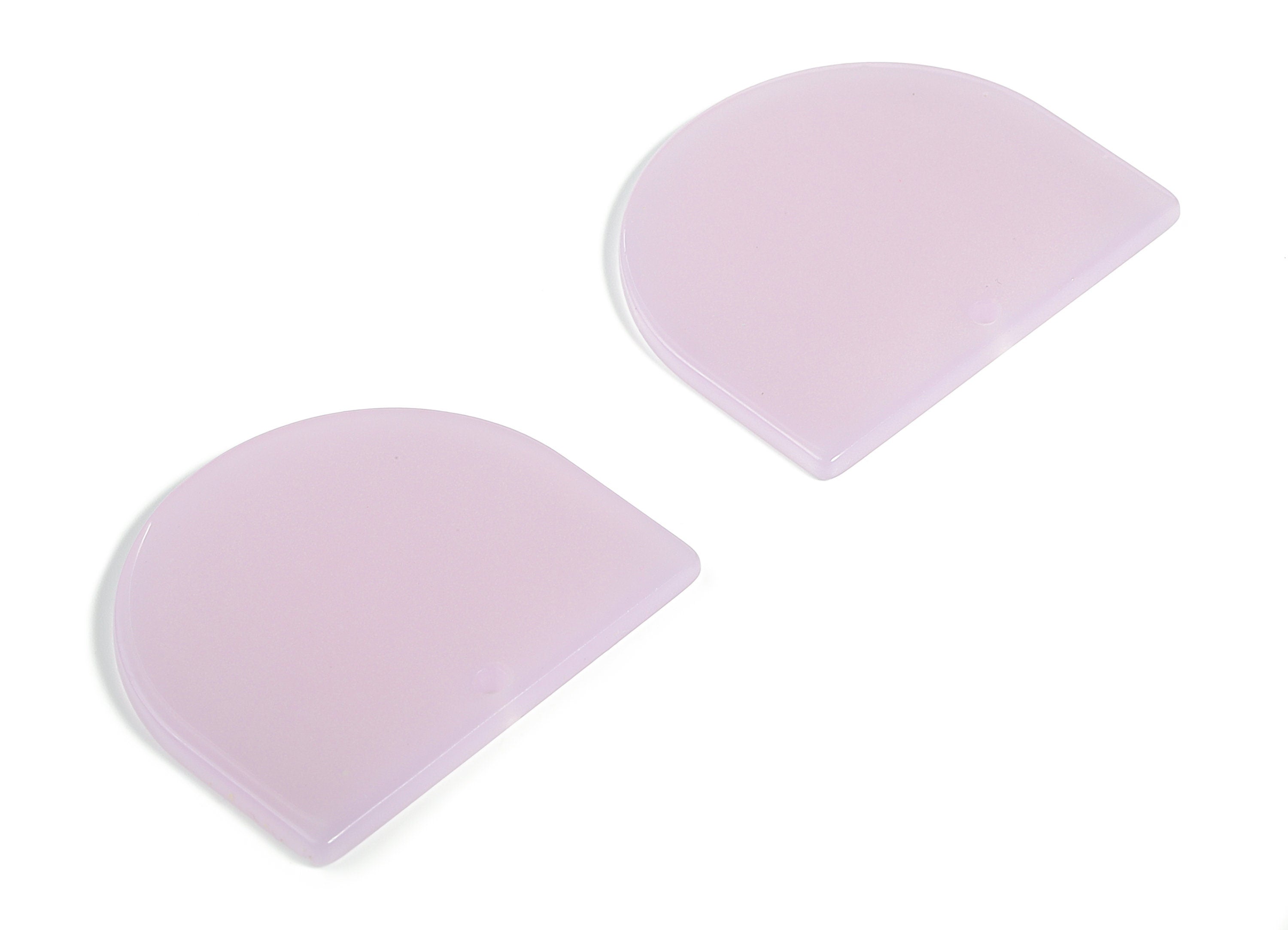 Acrylic D Earring Charms - Semi Circle Pendant - Earring Findings - Jewelry Supplies - Color Code: A613 - 33.22x29.1x2.48mm - AC1094-A613 - DOMEDBAZAAR