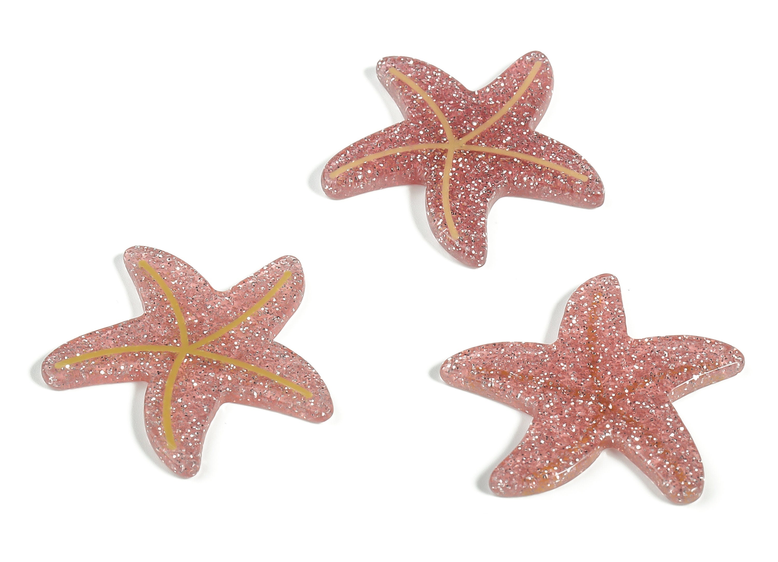 Spraylacquer Acrylic Star Earring Charms - Acrylic Star Pendant - Earring Findings - Jewelry Making Supplies - 29.13x28.84x2.18mm - AC2253 - DOMEDBAZAAR