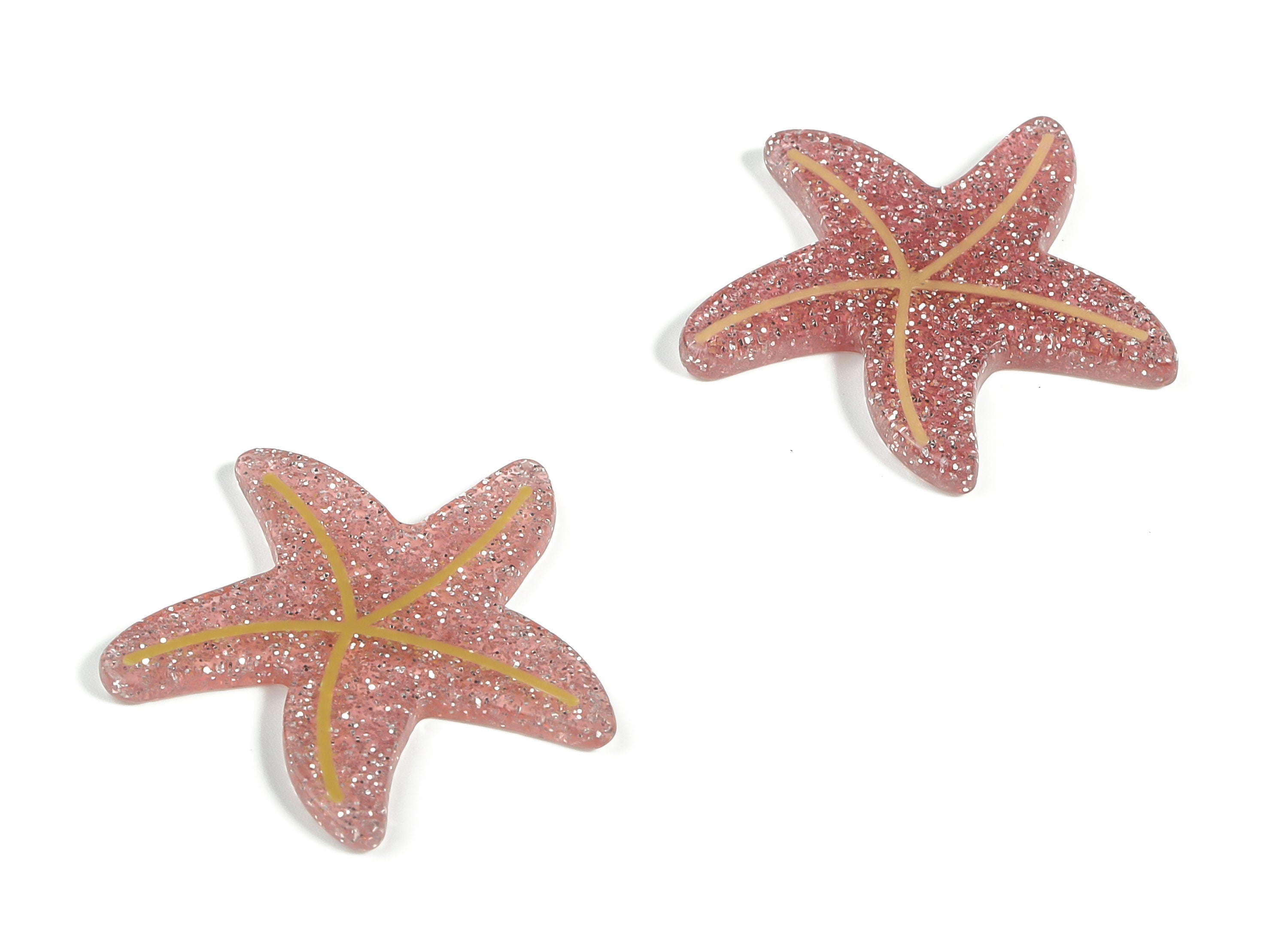 Spraylacquer Acrylic Star Earring Charms - Acrylic Star Pendant - Earring Findings - Jewelry Making Supplies - 29.13x28.84x2.18mm - AC2253 - DOMEDBAZAAR