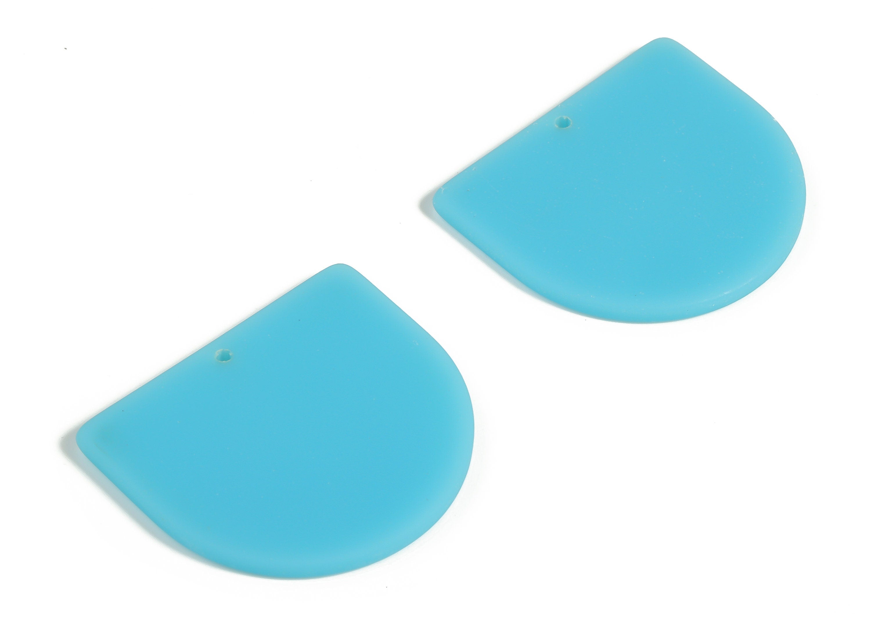 Acrylic D Earring Charms - Acrylic D Shape Pendant - Jewelry Supplies - Earring Finding - Color Code: A644 -32.94x29.07x2.66mm - AC1094-A644 - DOMEDBAZAAR