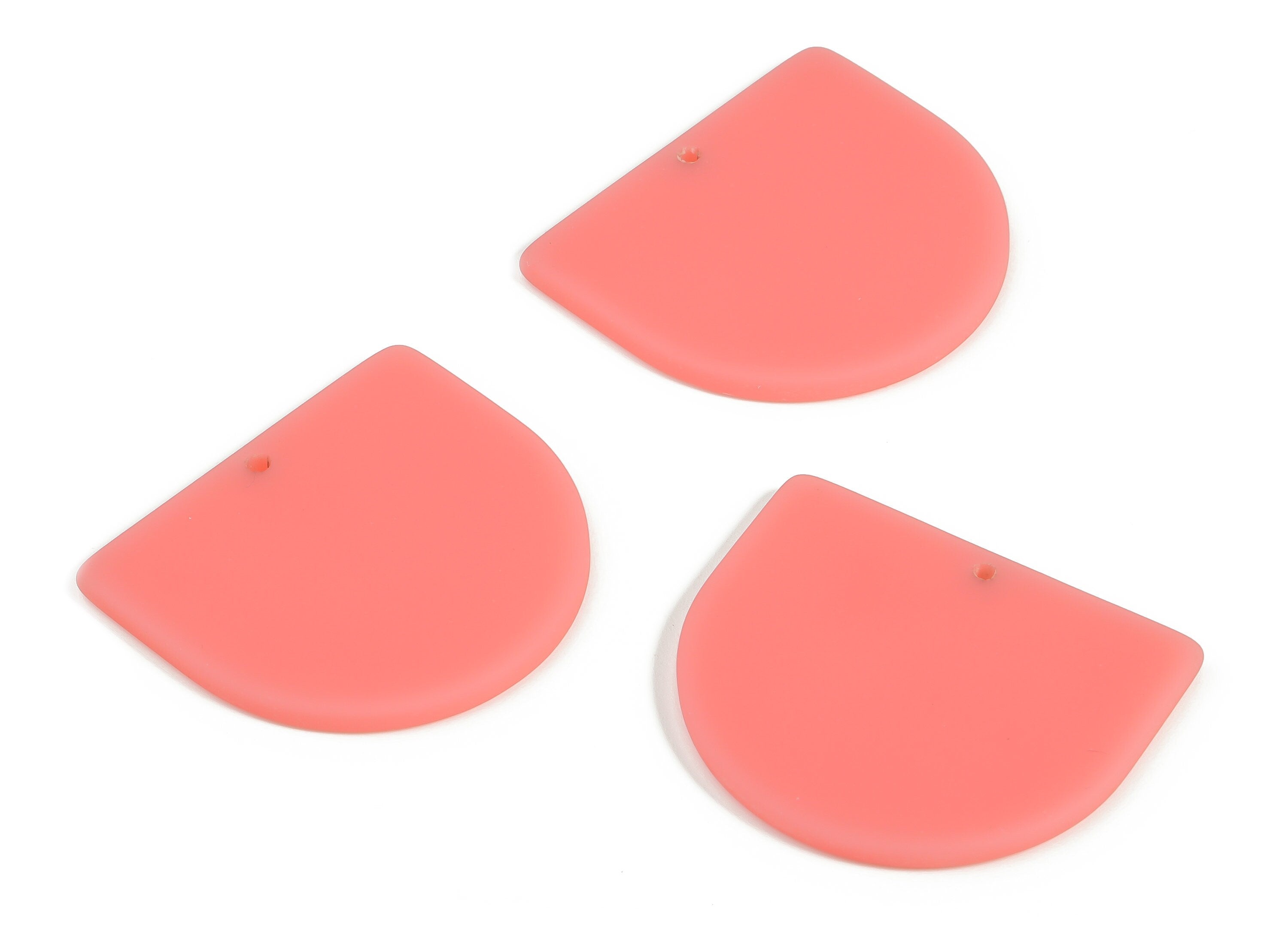 Acrylic D Earring Charms - Acrylic D Shape Pendant - Jewelry Supplies - Earring Finding - Color Code: A639 -33.28x29.26x2.65mm - AC1094-A639 - DOMEDBAZAAR