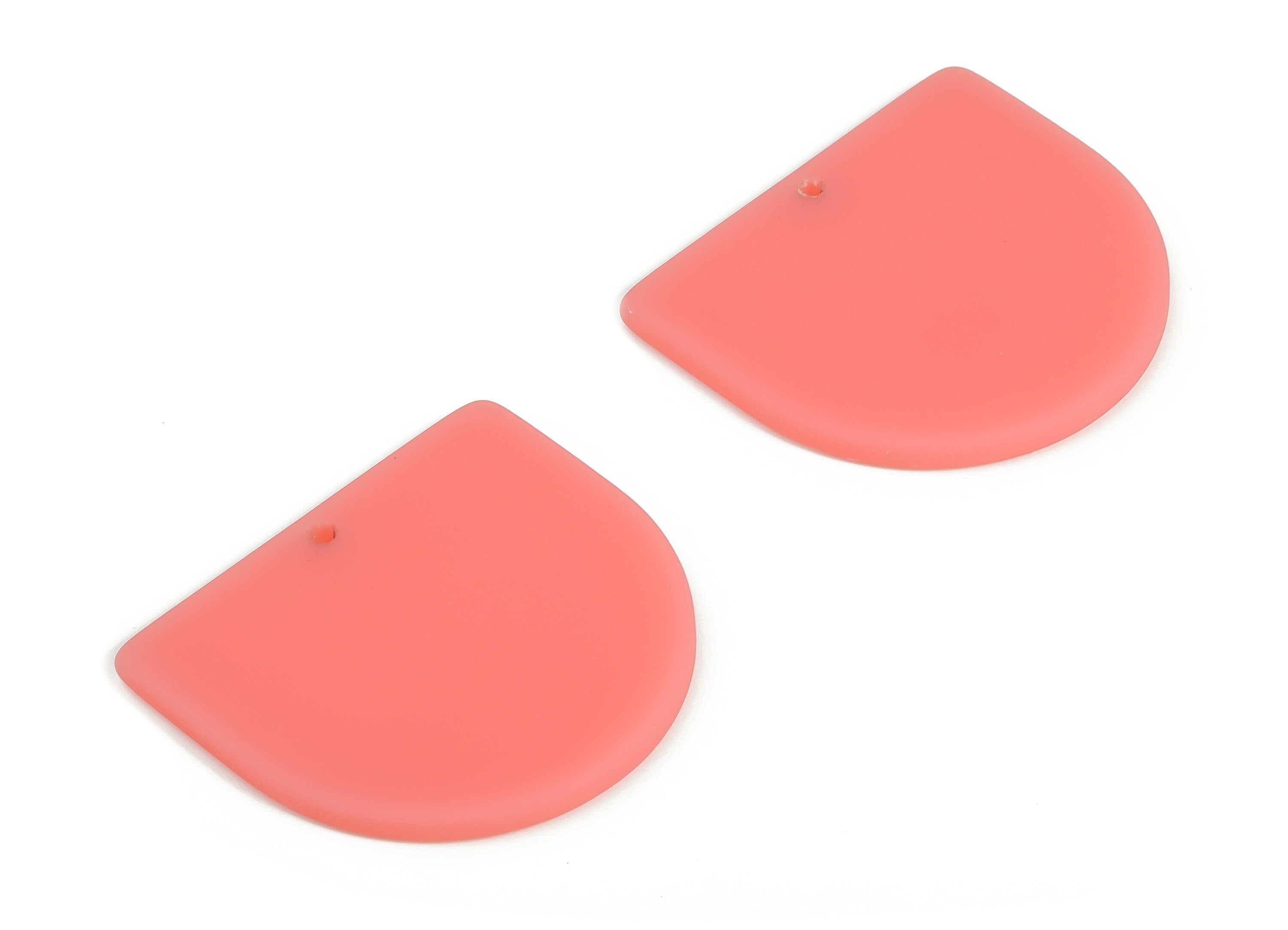 Acrylic D Earring Charms - Acrylic D Shape Pendant - Jewelry Supplies - Earring Finding - Color Code: A639 -33.28x29.26x2.65mm - AC1094-A639 - DOMEDBAZAAR