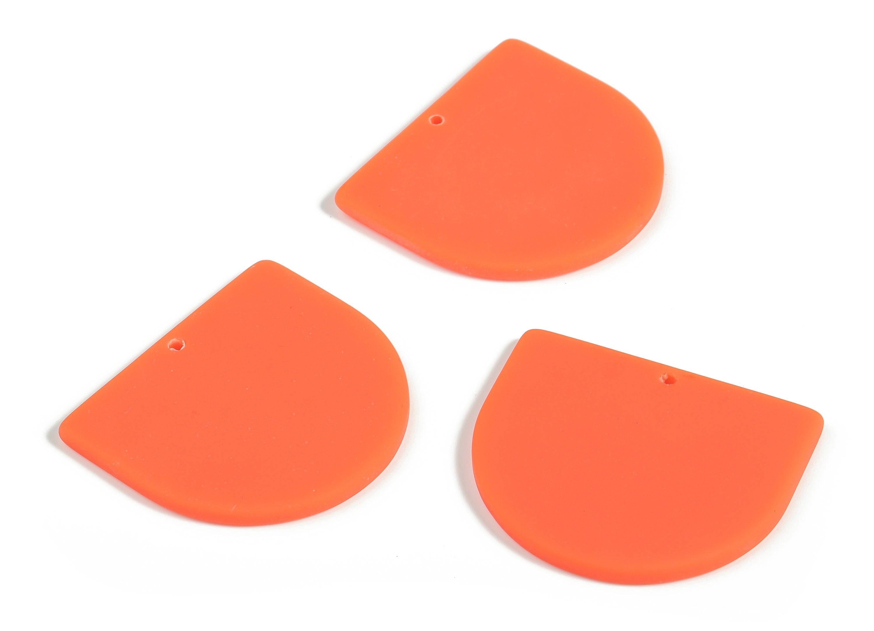 Acrylic D Earring Charms - Acrylic D Shape Pendant - Jewelry Supplies - Earring Finding - Color Code: A641 -33.07x29.10x2.82mm - AC1094-A641 - DOMEDBAZAAR