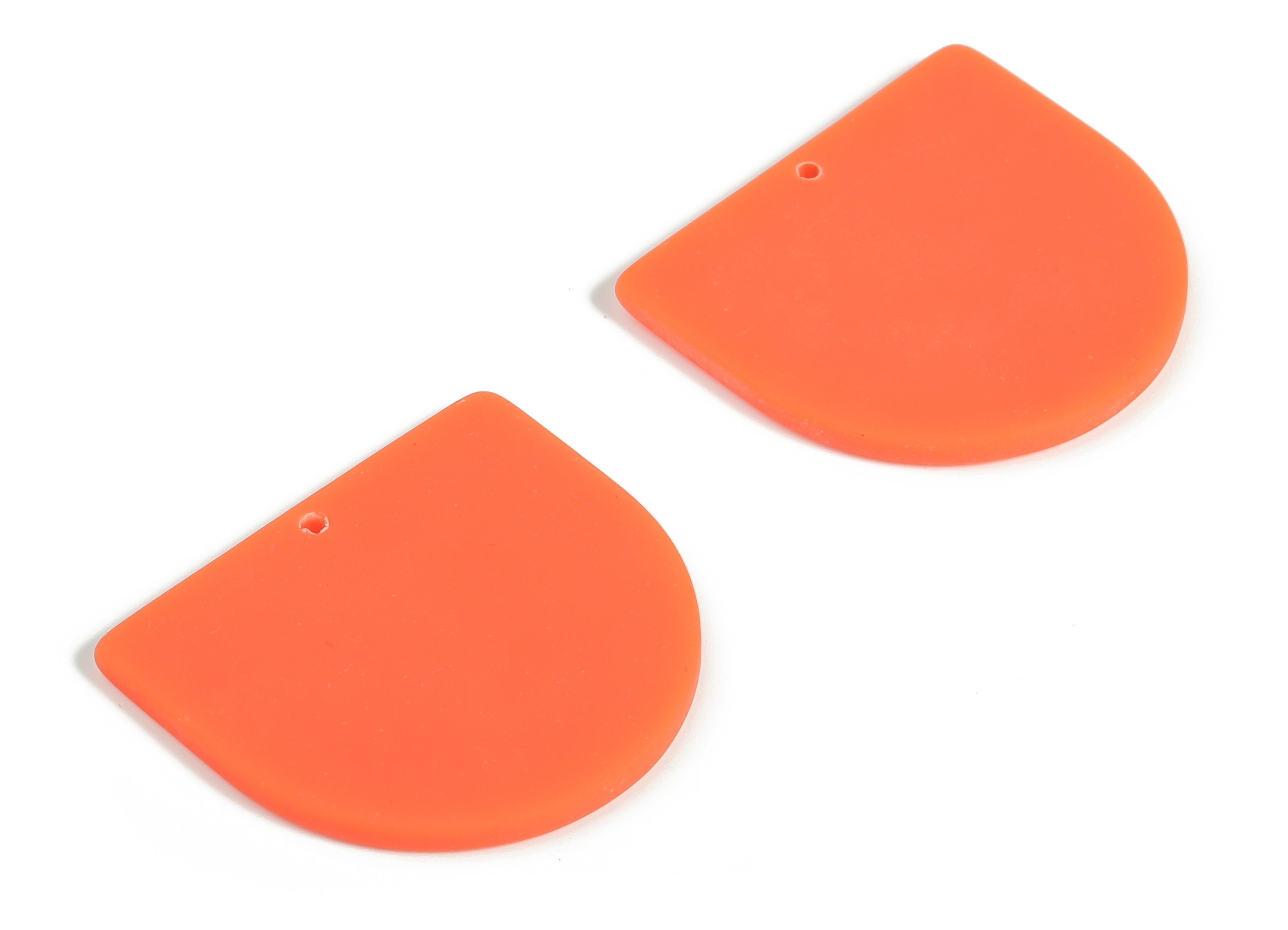 Acrylic D Earring Charms - Acrylic D Shape Pendant - Jewelry Supplies - Earring Finding - Color Code: A641 -33.07x29.10x2.82mm - AC1094-A641 - DOMEDBAZAAR