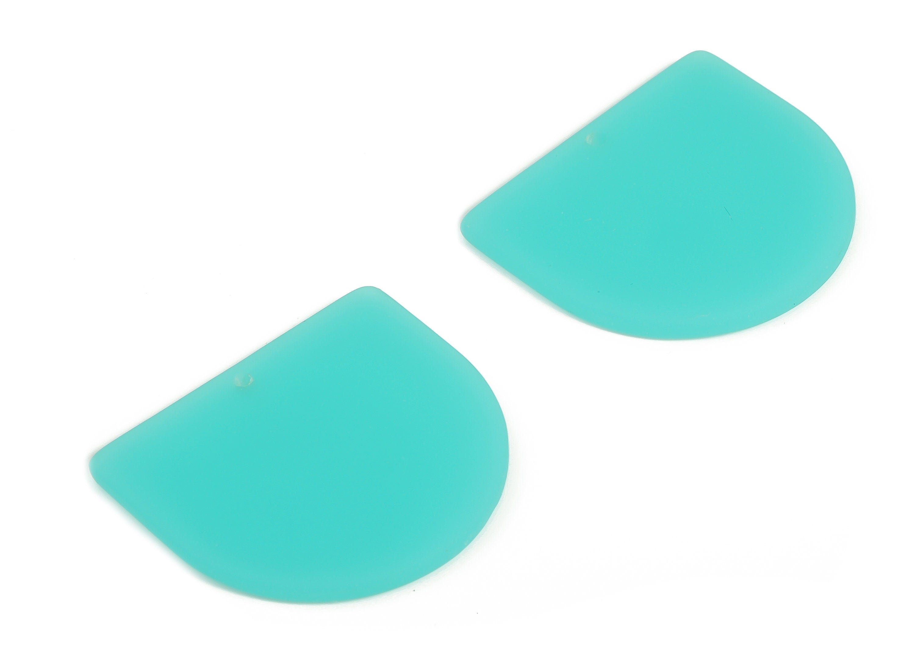 Acrylic D Earring Charms - Acrylic D Shape Pendant - Jewelry Supplies - Earring Finding - Color Code: A642 -33.13x29.10x2.66mm - AC1094-A642 - DOMEDBAZAAR