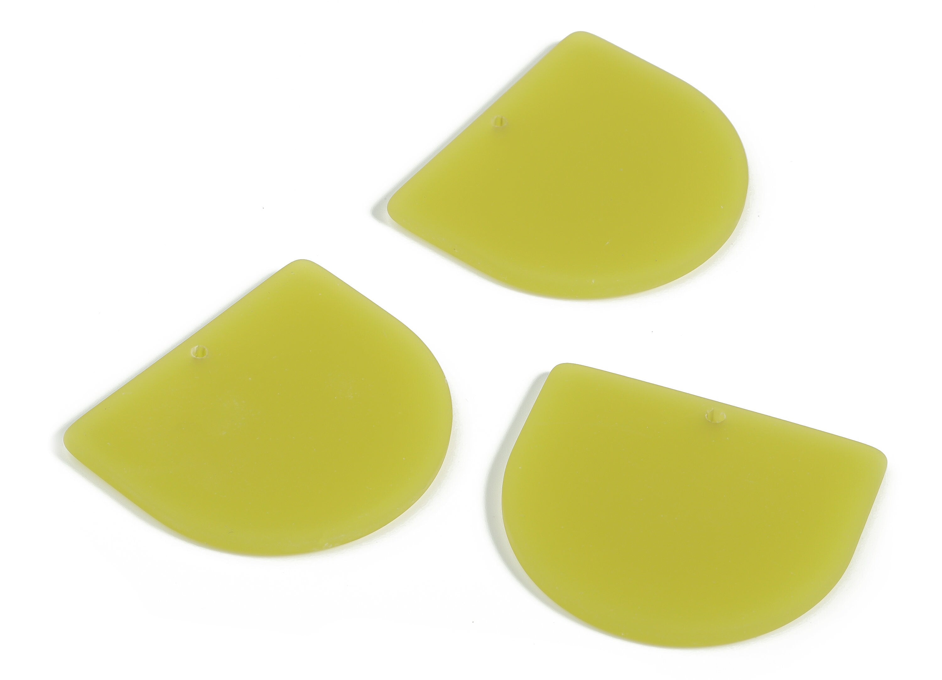 Acrylic D Earring Charms - Acrylic D Shape Pendant - Jewelry Supplies - Earring Finding - Color Code: A646 -33.03x29.02x2.70mm - AC1094-A646 - DOMEDBAZAAR