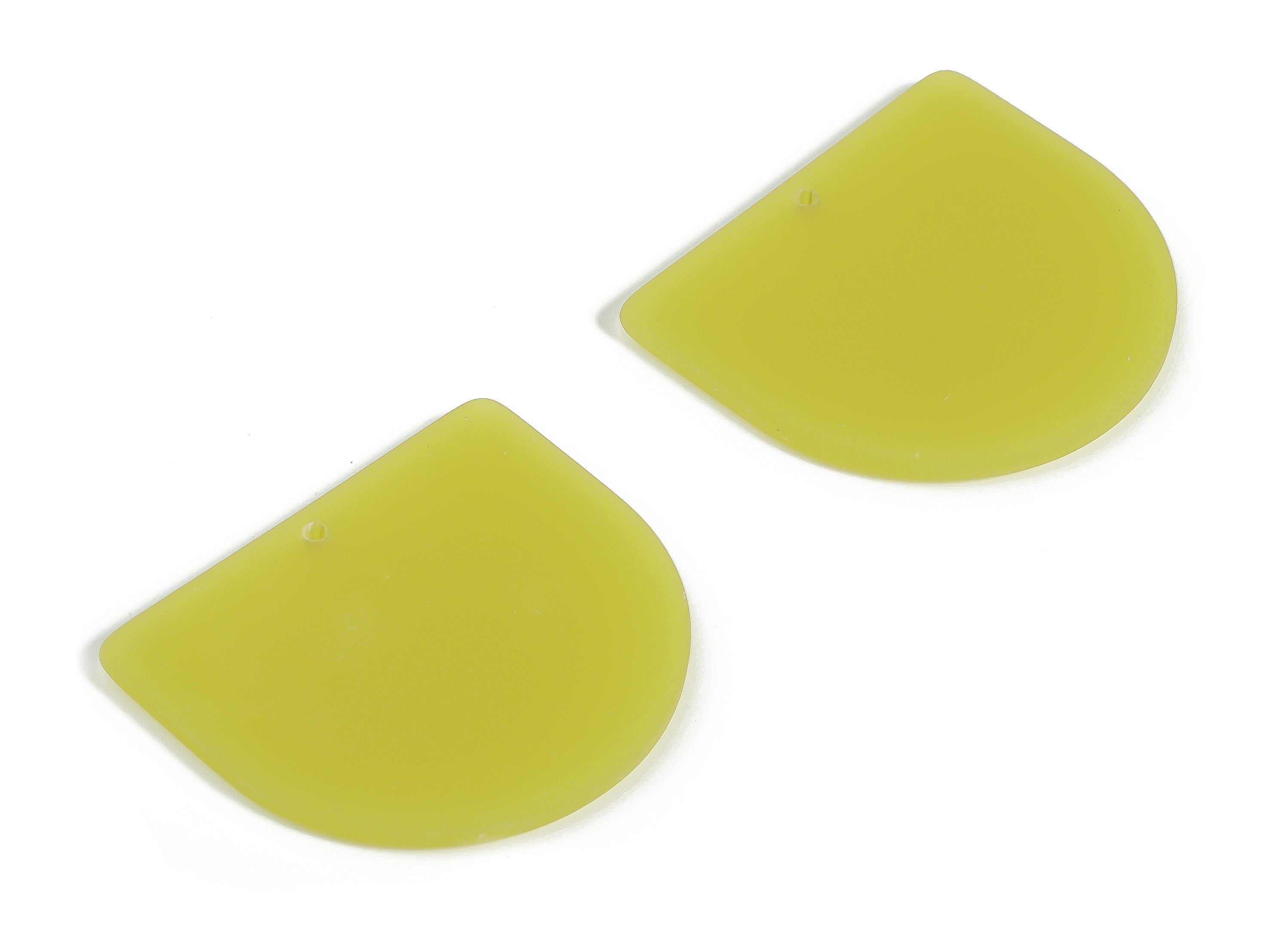 Acrylic D Earring Charms - Acrylic D Shape Pendant - Jewelry Supplies - Earring Finding - Color Code: A646 -33.03x29.02x2.70mm - AC1094-A646 - DOMEDBAZAAR