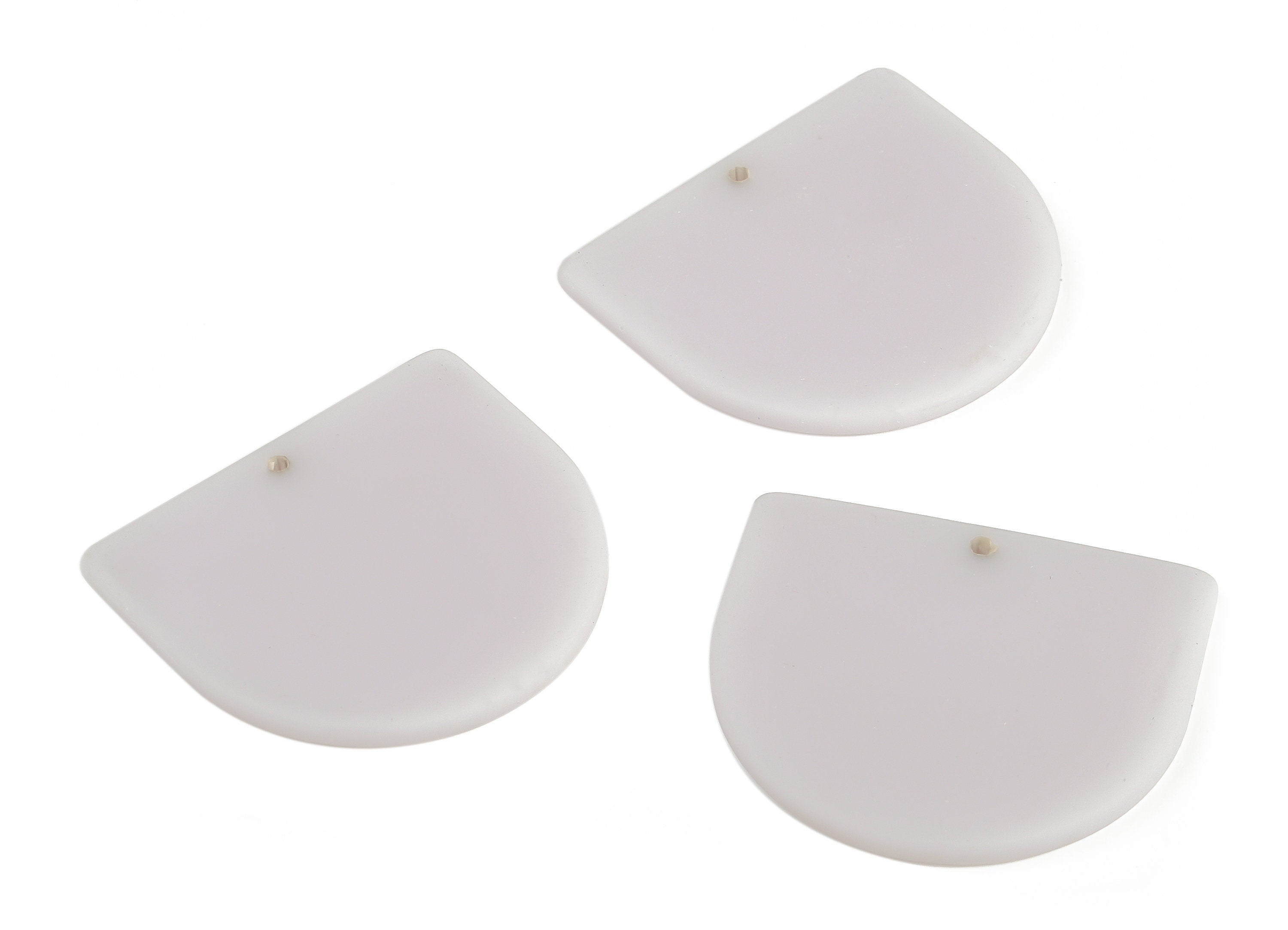 Acrylic D Earring Charms - Acrylic D Shape Pendant - Jewelry Supplies - Earring Finding - Color Code: A648 -32.83x29.22x2.66mm - AC1094-A648 - DOMEDBAZAAR