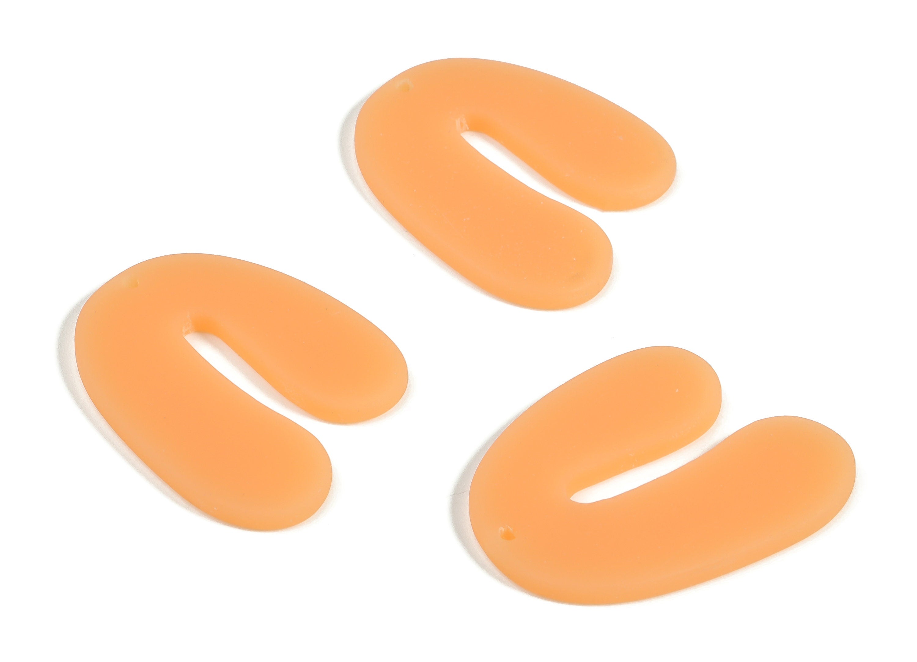 Acrylic U Earring Charms- Acrylic U Shape Pendant - Earring Findings - Jewelry Supplies - Color Code: A645 -35.69x26.92x2.75mm - AC2266-A645 - DOMEDBAZAAR