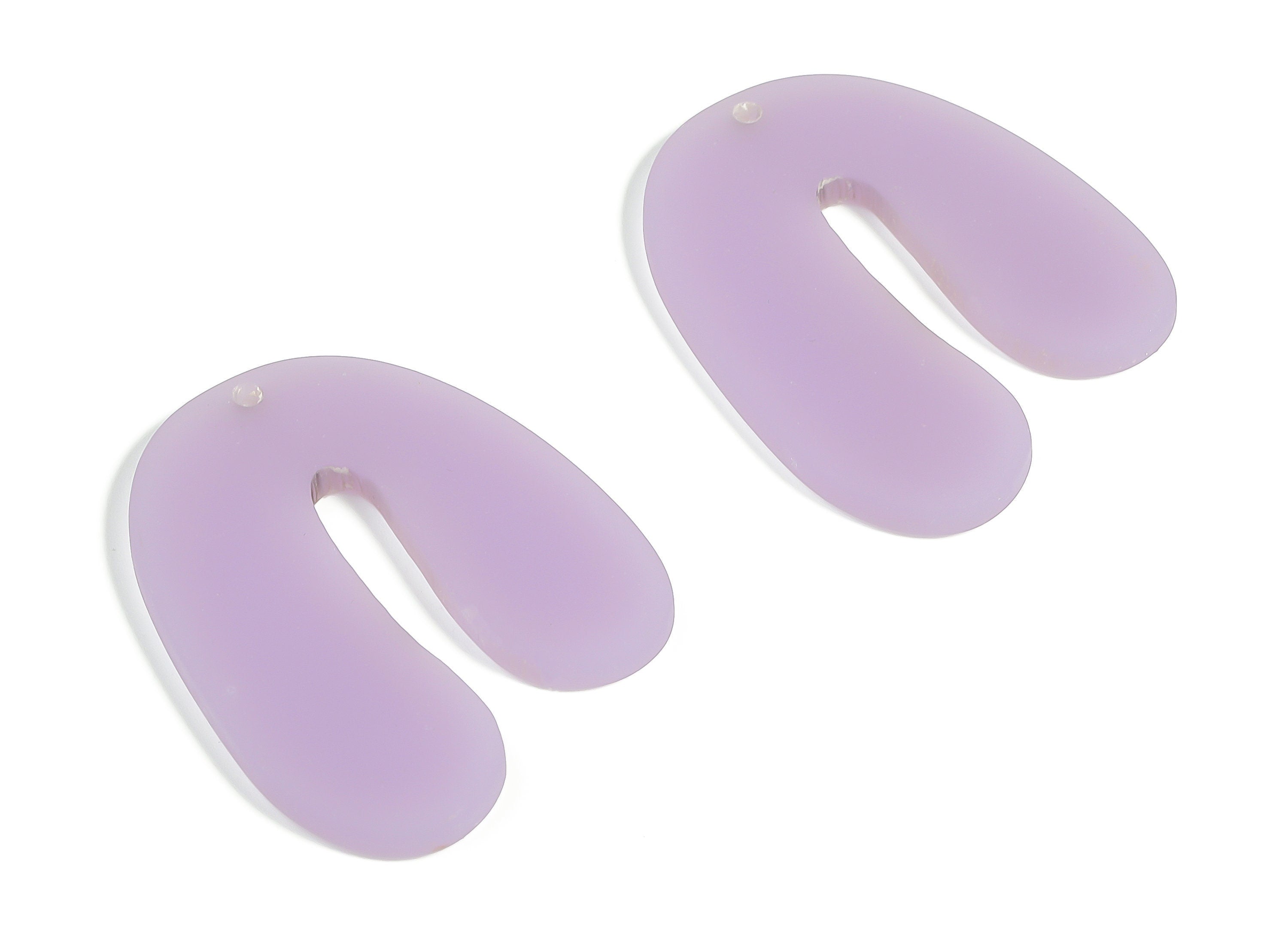 Acrylic U Earring Charms- Acrylic U Shape Pendant - Earring Findings - Jewelry Supplies - Color Code: A643 -35.22x26.92x2.66mm - AC2266-A643 - DOMEDBAZAAR