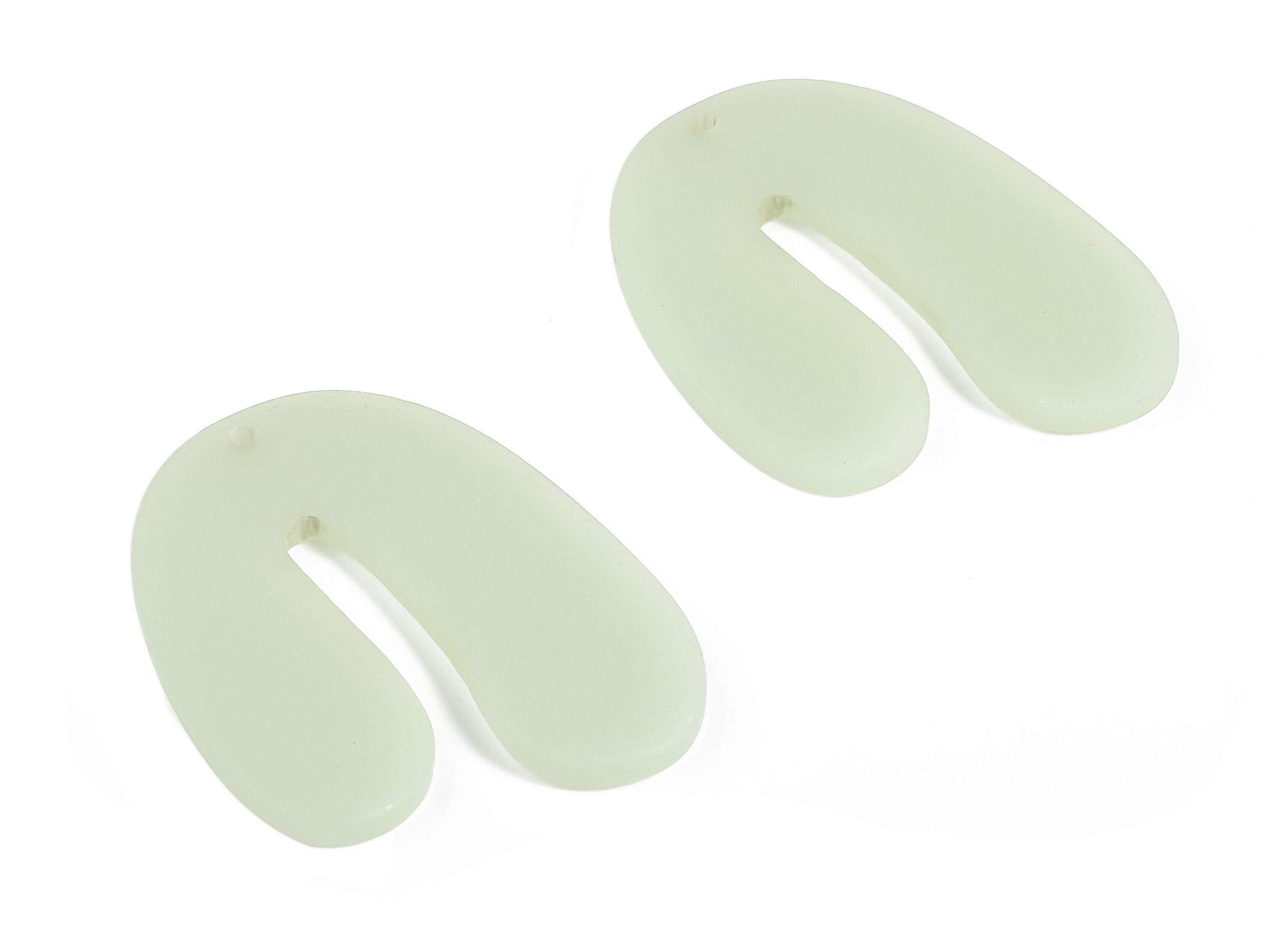 Acrylic U Earring Charms- Acrylic U Shape Pendant - Earring Findings - Jewelry Supplies - Color Code: A647 -35.83x26.96x2.59mm - AC2266-A647 - DOMEDBAZAAR