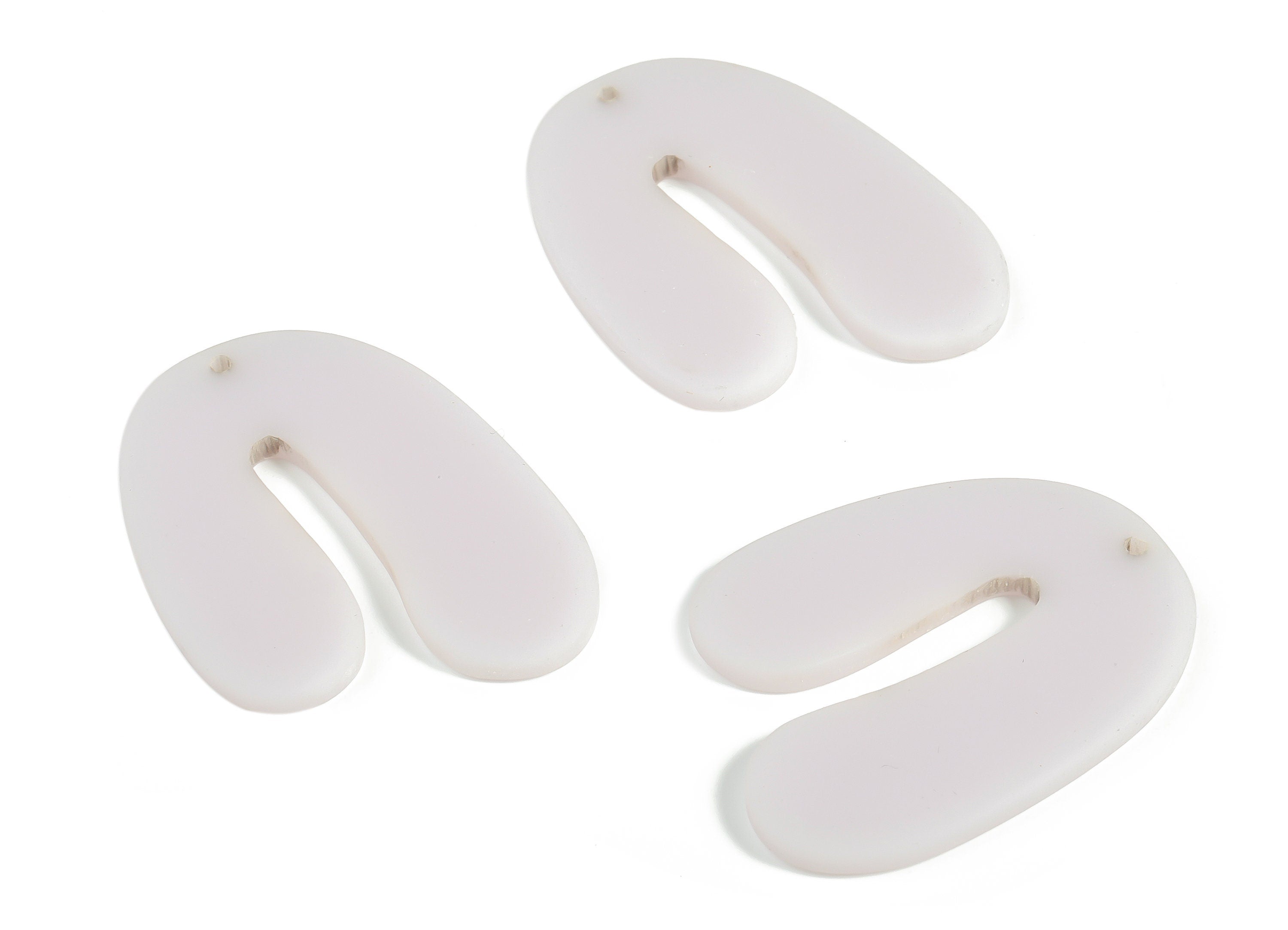 Acrylic U Earring Charms- Acrylic U Shape Pendant - Earring Findings - Jewelry Supplies - Color Code: A648 -35.83x27.07x2.60mm - AC2266-A648 - DOMEDBAZAAR
