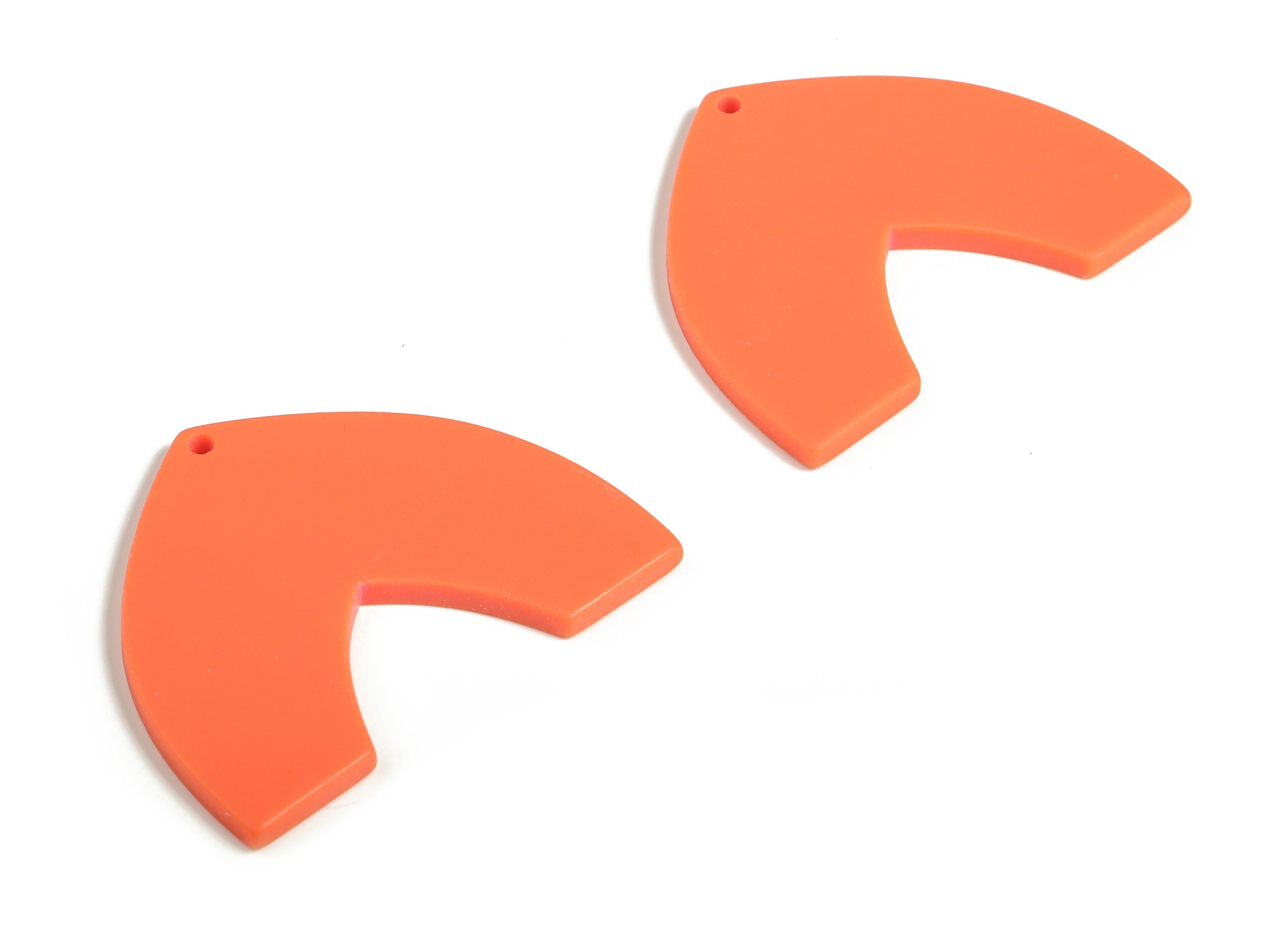 Acrylic Dome Earring Charms - Matte Dome Charm - Earring Findings - Jewelry Supplies - Color Code:A660 - 42.89x33.42x2.32mm - AC1880-A660 - DOMEDBAZAAR