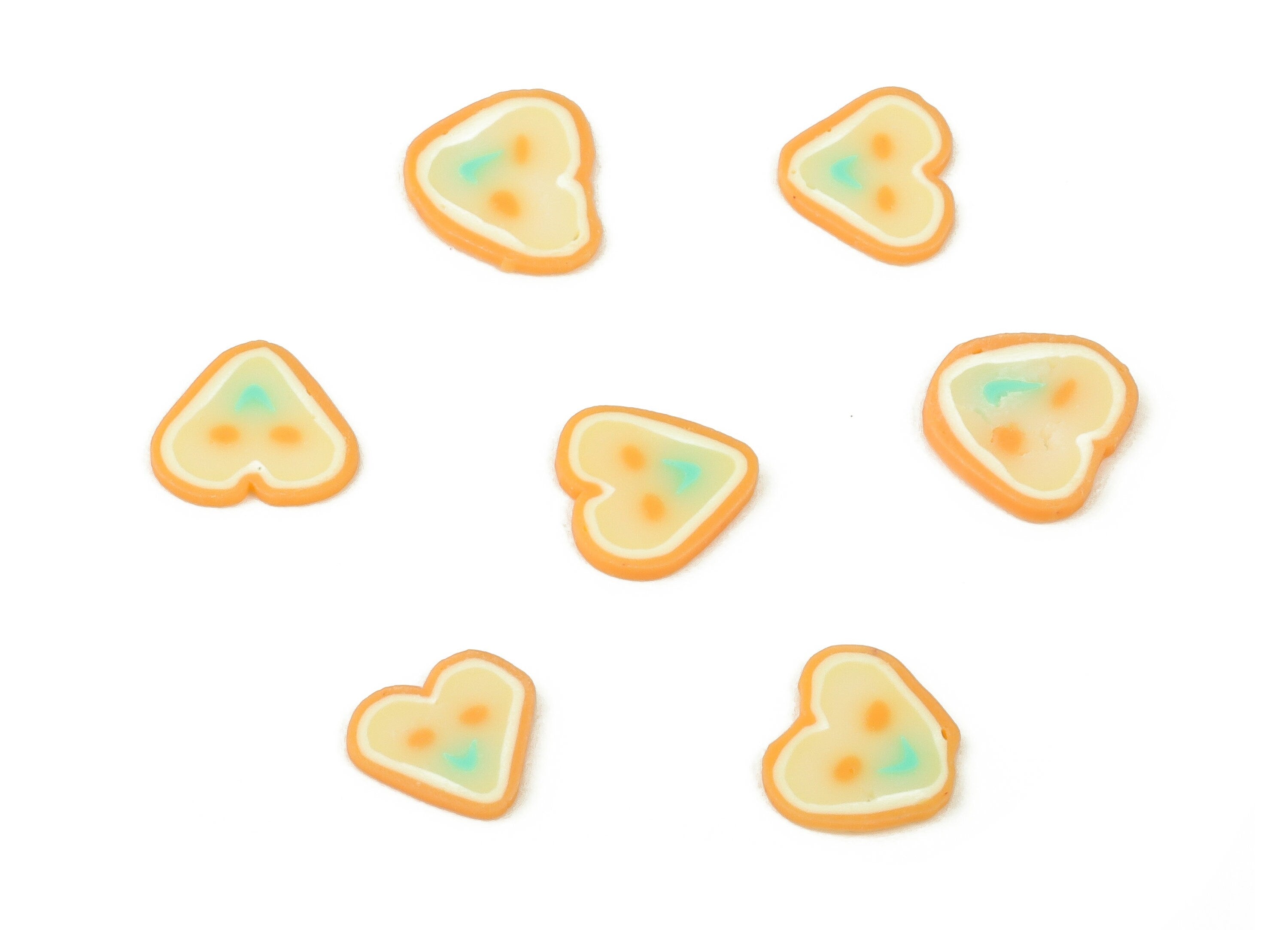 Polymer Clay Heart Wall – DIY Polymer Clay Wall Hanging – Cute Tropical Home Décor - Heart with Smile Polymer Clay -5.57x5.21x0.64mm- PC2306 - DOMEDBAZAAR