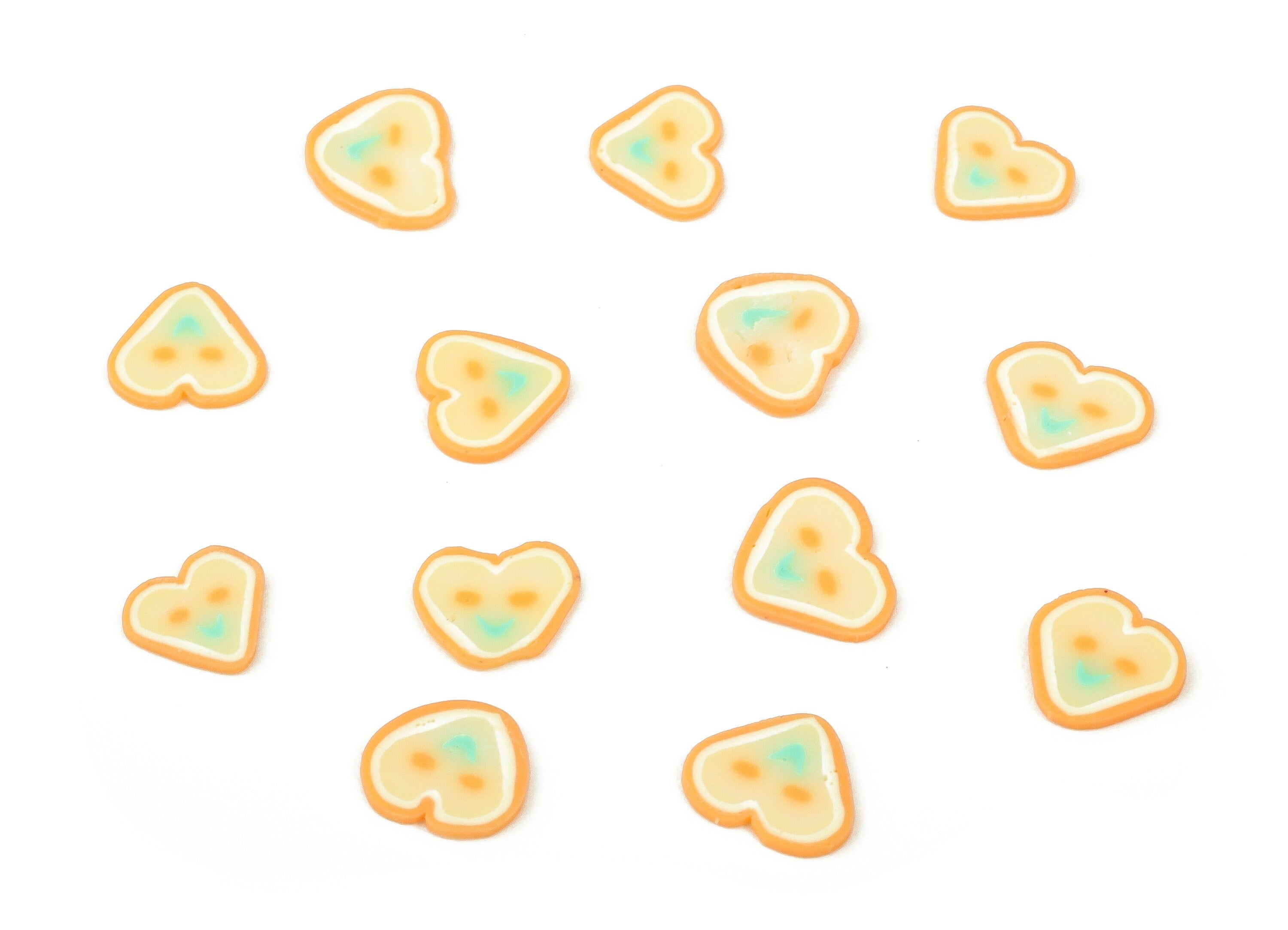 Polymer Clay Heart Wall – DIY Polymer Clay Wall Hanging – Cute Tropical Home Décor - Heart with Smile Polymer Clay -5.57x5.21x0.64mm- PC2306 - DOMEDBAZAAR