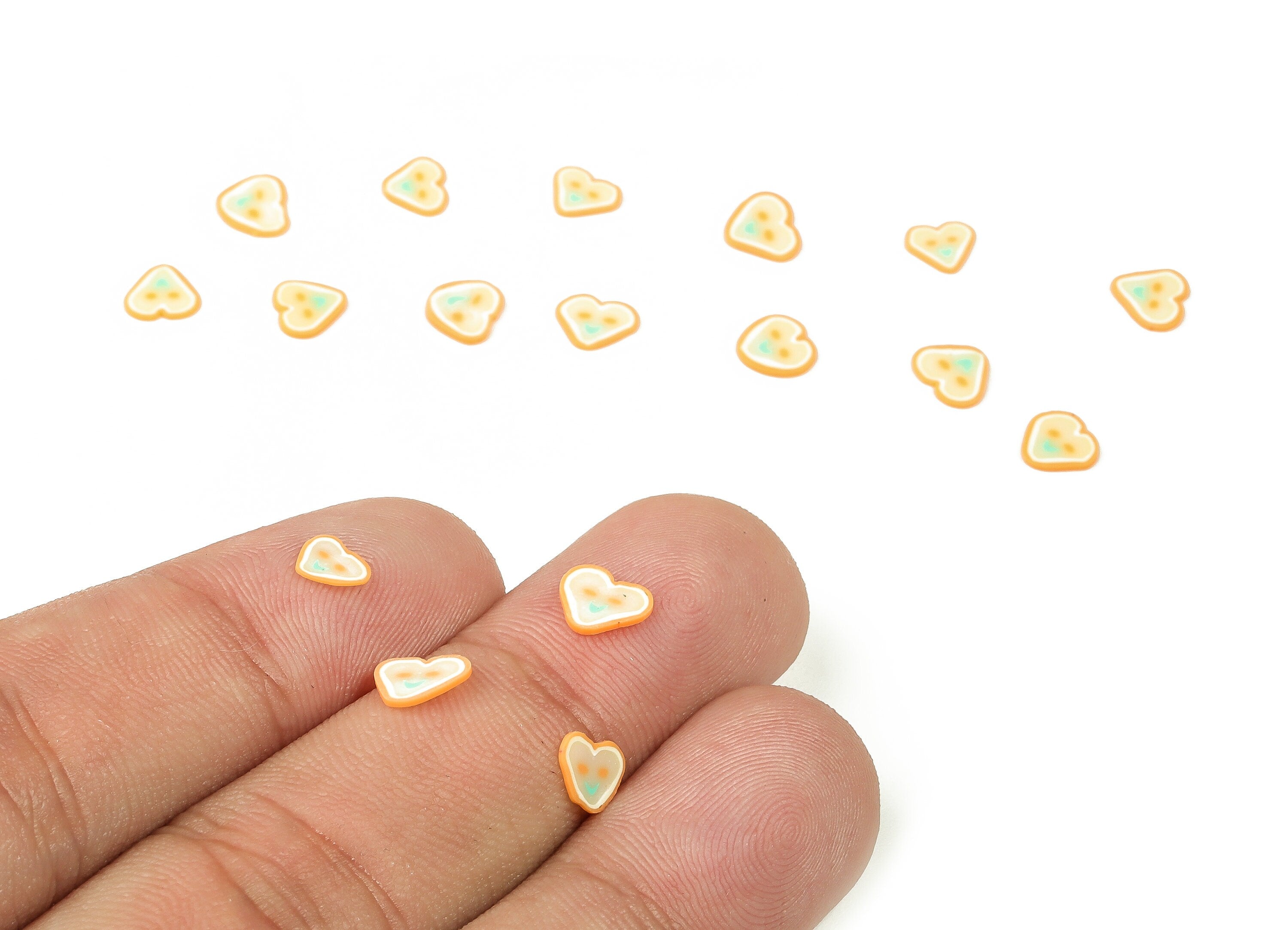 Polymer Clay Heart Wall – DIY Polymer Clay Wall Hanging – Cute Tropical Home Décor - Heart with Smile Polymer Clay -5.57x5.21x0.64mm- PC2306 - DOMEDBAZAAR