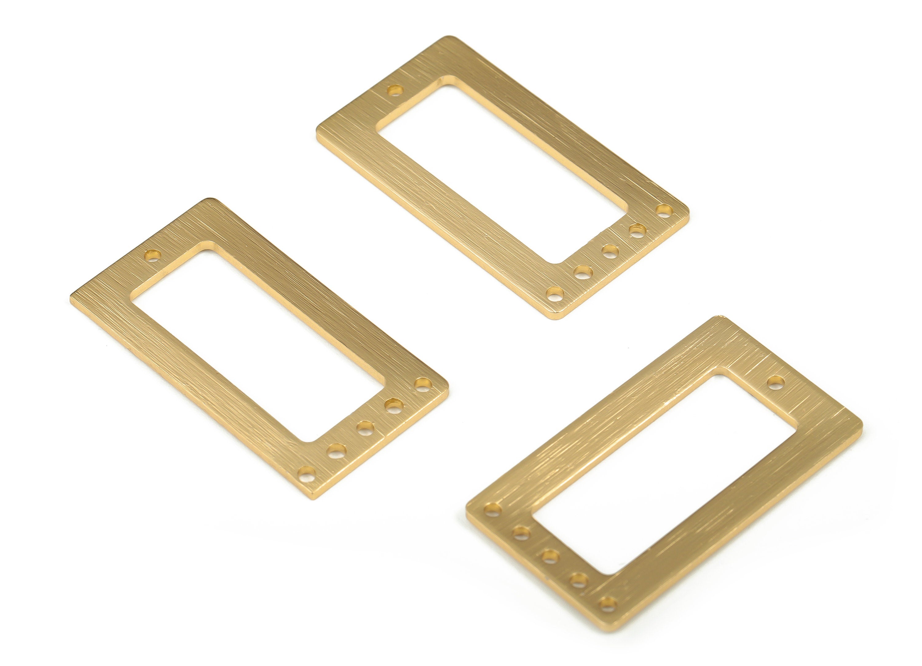 Aluminum Rectangular Charms – Gold Tone Plated Aluminum Pendant Charms – Charm with 6 Holes – Jewelry Supplies - 31.96x18.06x1.18mm - AA1159 - DOMEDBAZAAR