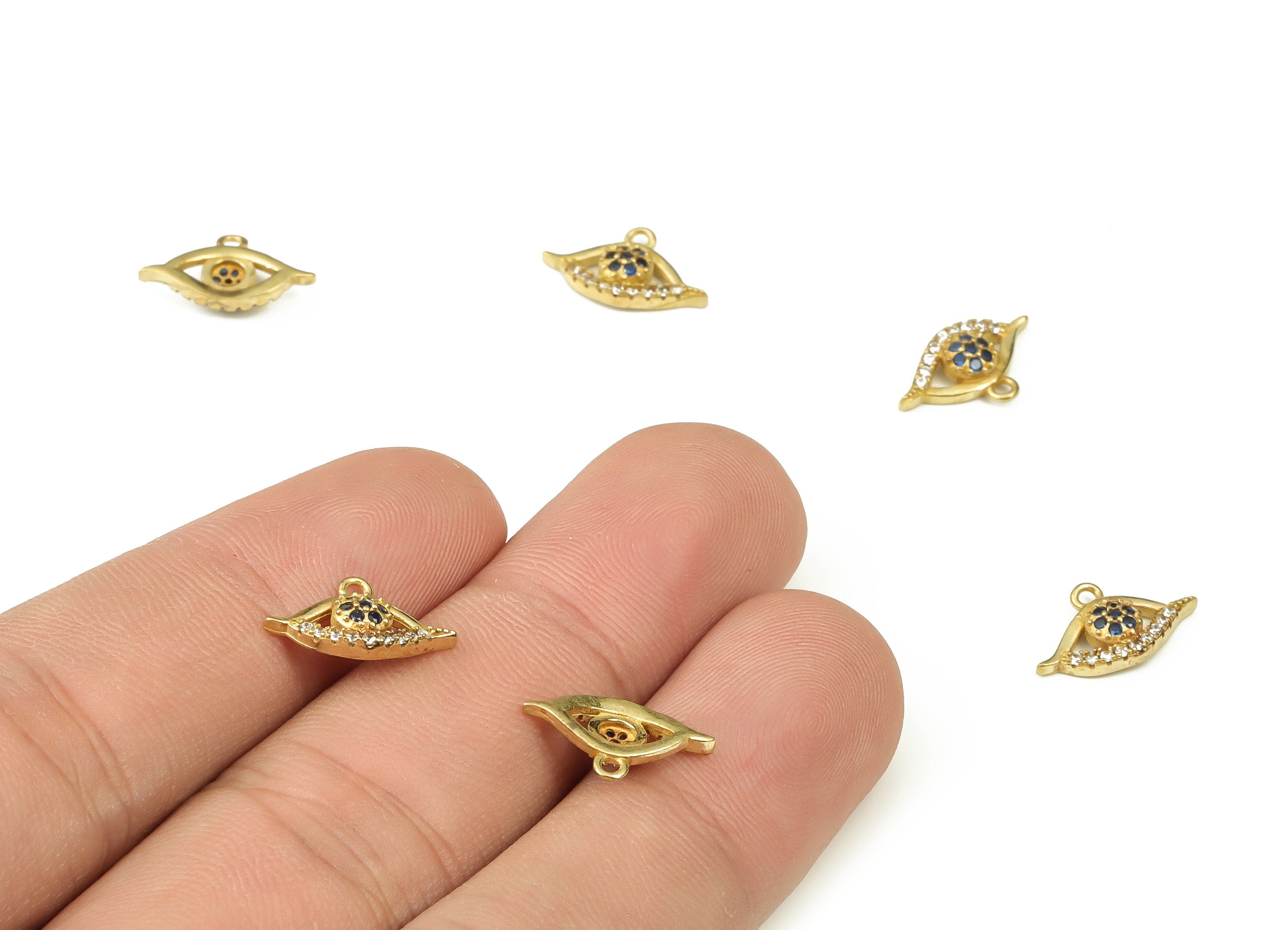 Brass Lips Earring Charms With Zircon - Raw Brass Lips Pendant - Earrings Finding - DIY Jewelry Making Supplies - 8.1x13.6x3mm - PP4418 - DOMEDBAZAAR