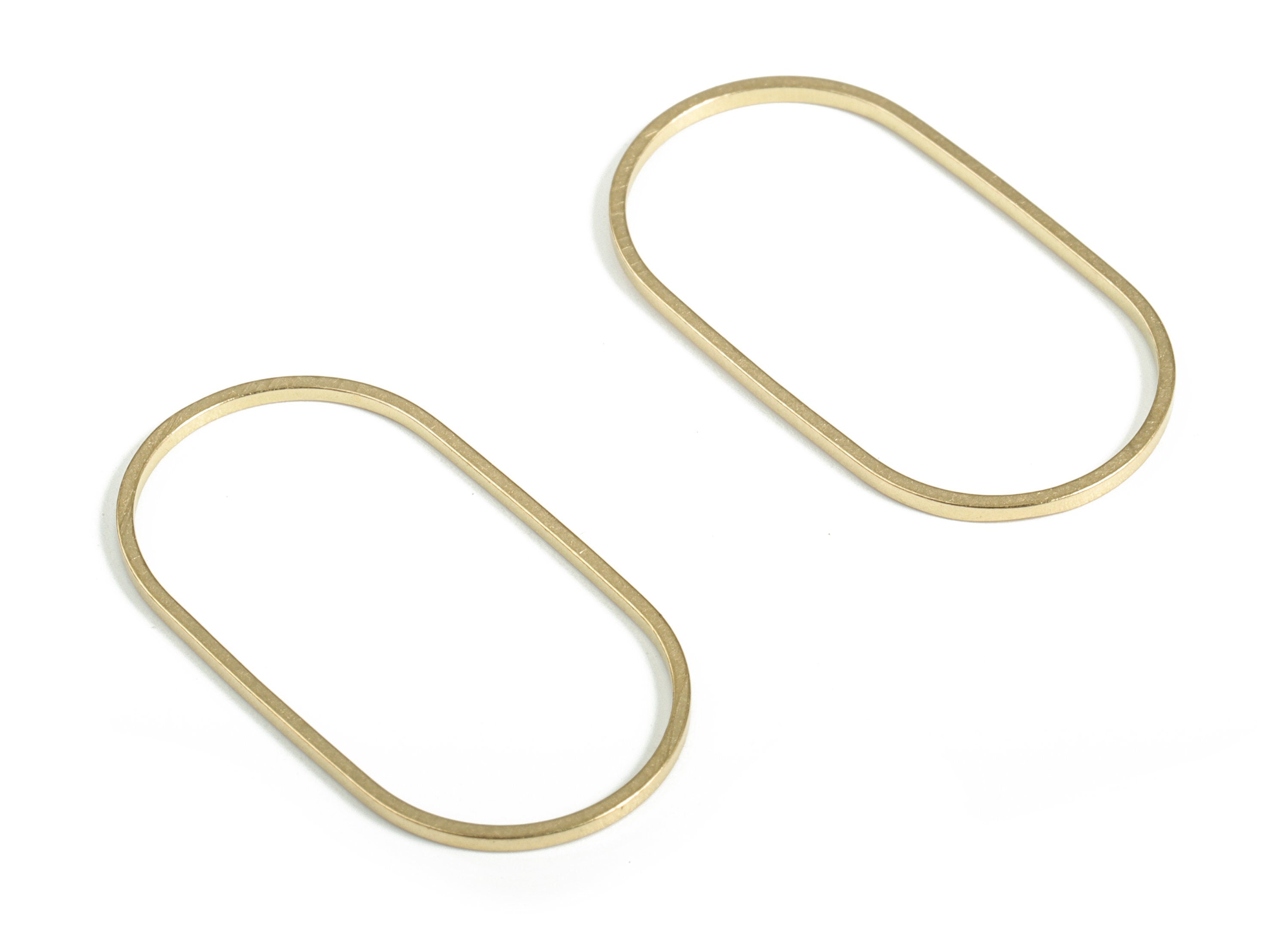 Oval Link Connector - Brass Closed Rink Link - Oval Charm Link - Earring Findings – Jewelry Connector SuPPlies - 28.0x15.0x0.85mm - PP4140 - DOMEDBAZAAR