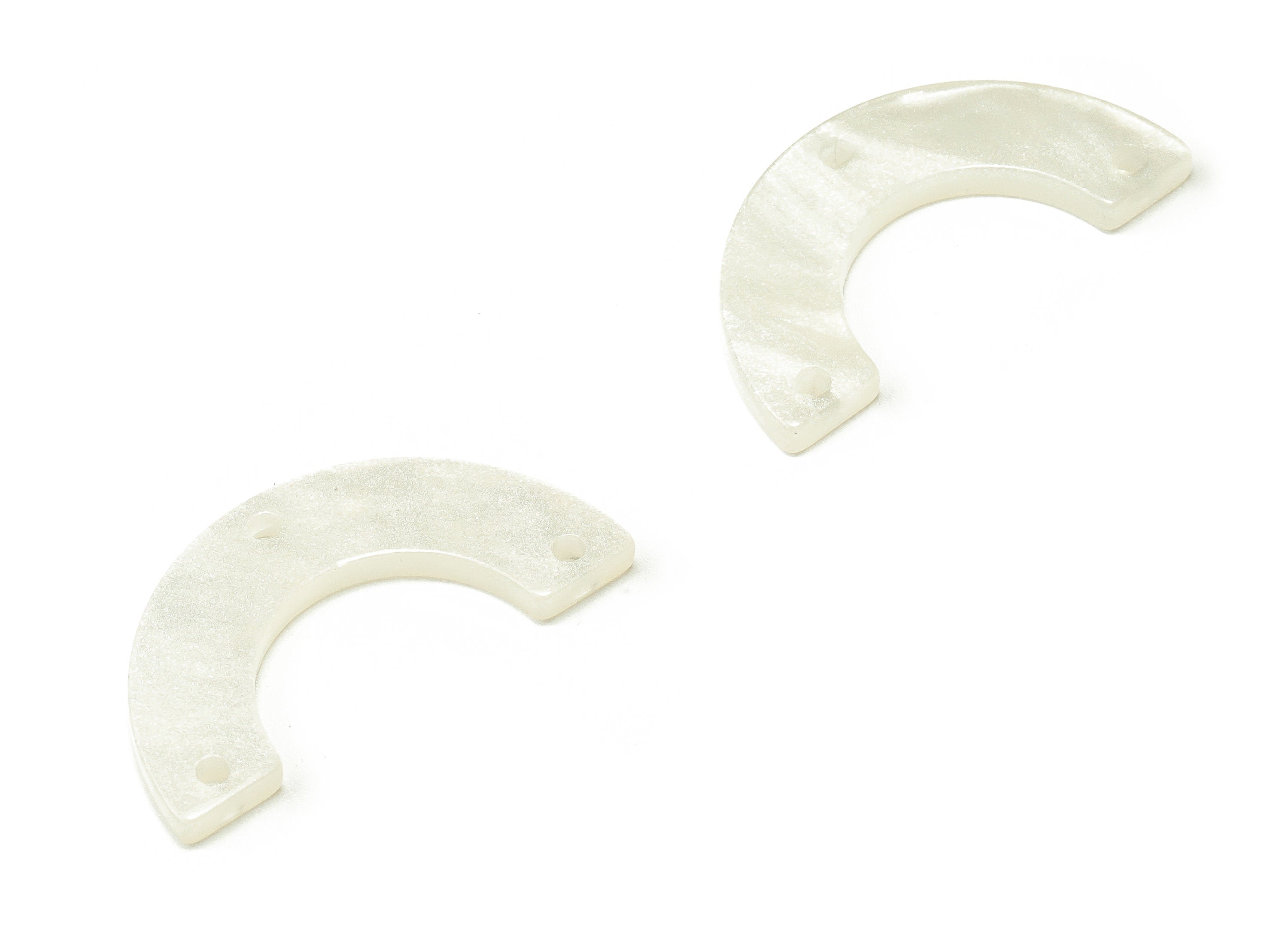 Acrylic U Earring Connector- U Acrylic Charms- Jewelry Supplies- 3 Holes - Color Code: A658 - 15.37x2.37mm - AC2297-A658 - DOMEDBAZAAR