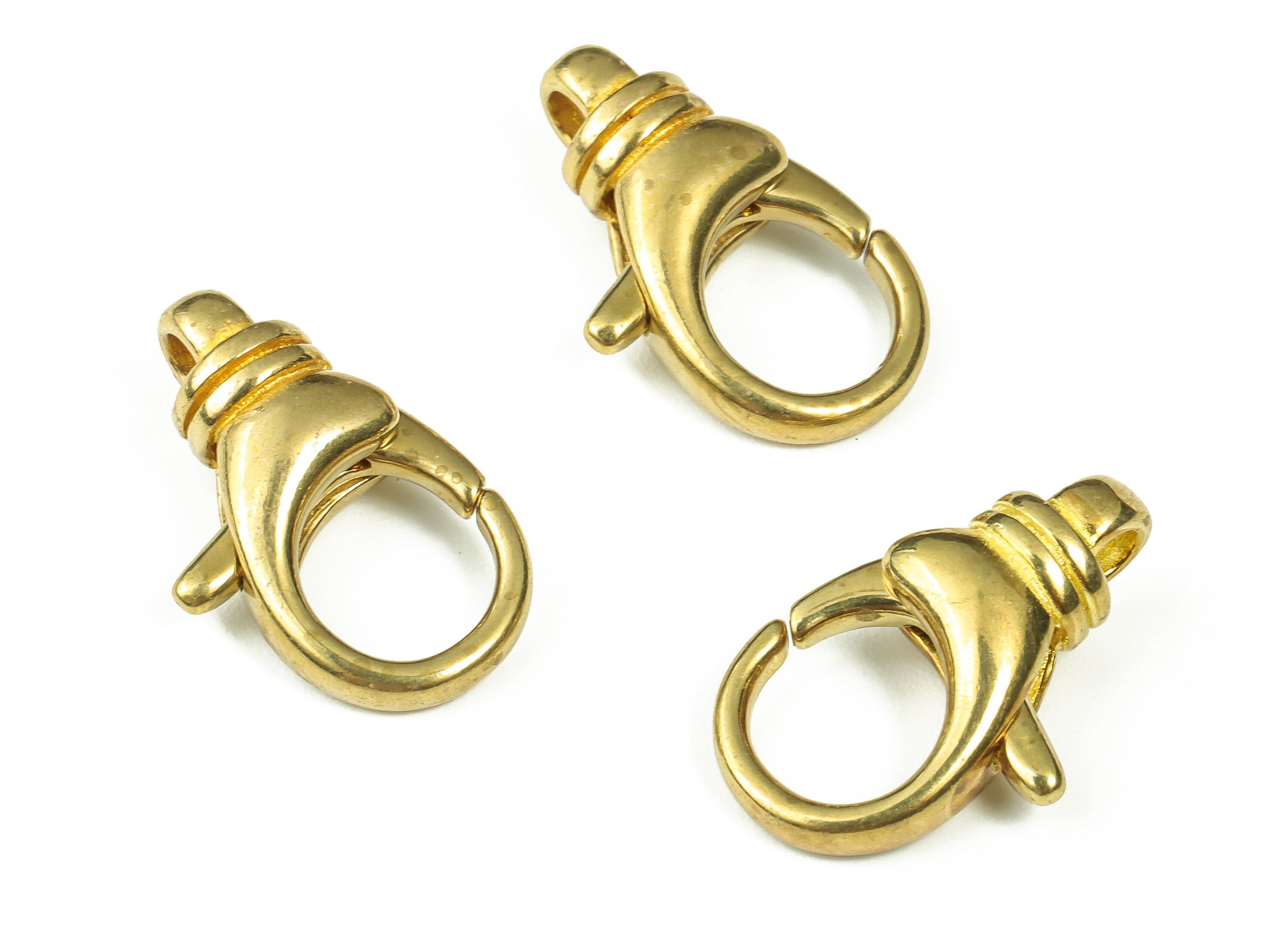 Raw Brass Lobster Clasps - Brass Trigger Clasp – Jewelry Clasps - Brass Parrot Clasps - Jewelry Making Supplies - 20.25x12.19x2.64mm- PP4377 - DOMEDBAZAAR