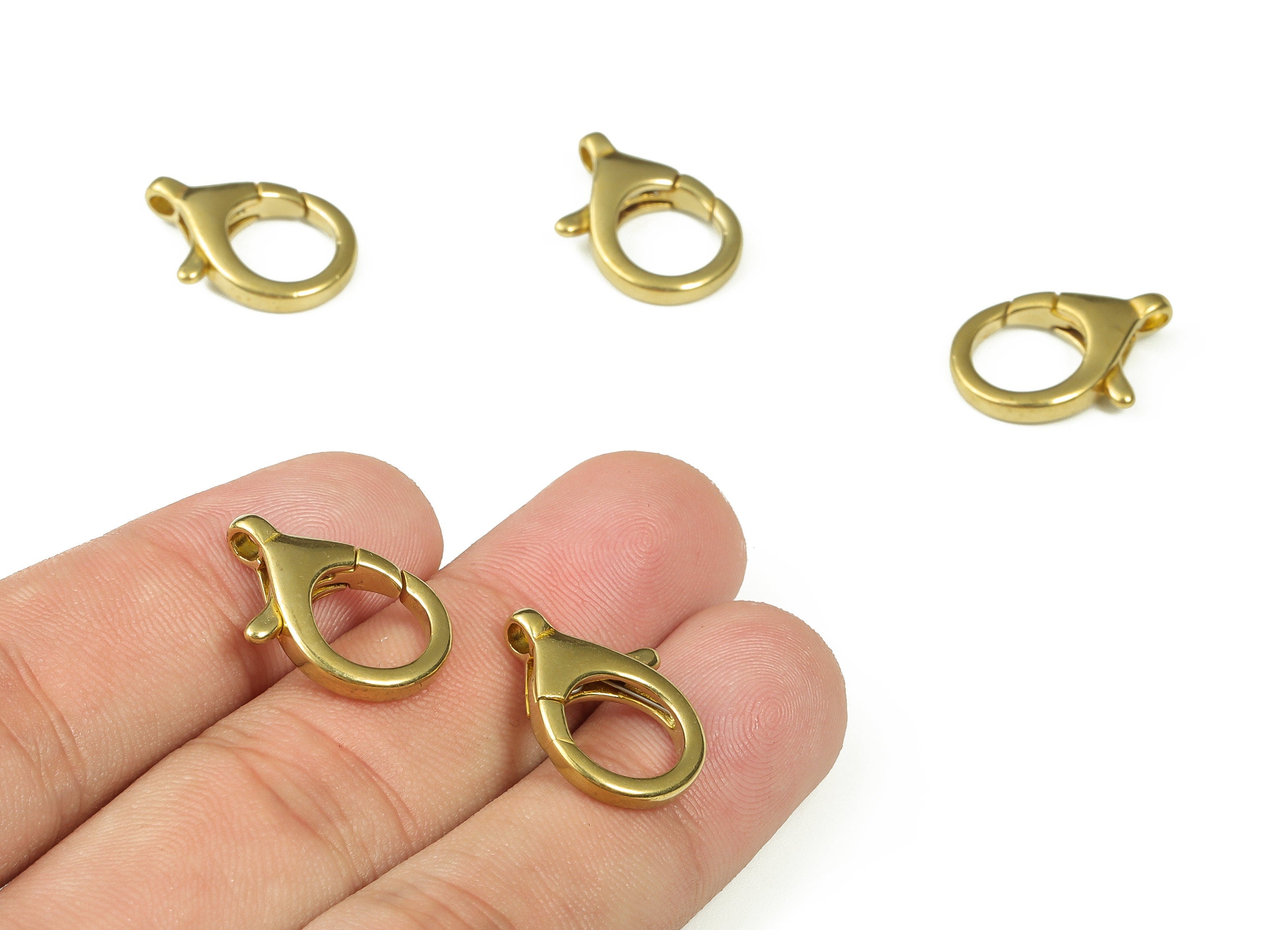 Raw Brass Lobster Claw - Brass Trigger Clasps – Jewelry Clasps - Brass Parrot Clasps - Jewelry Making Supplies - 19.93x13.29x2.39mm - PP4383 - DOMEDBAZAAR