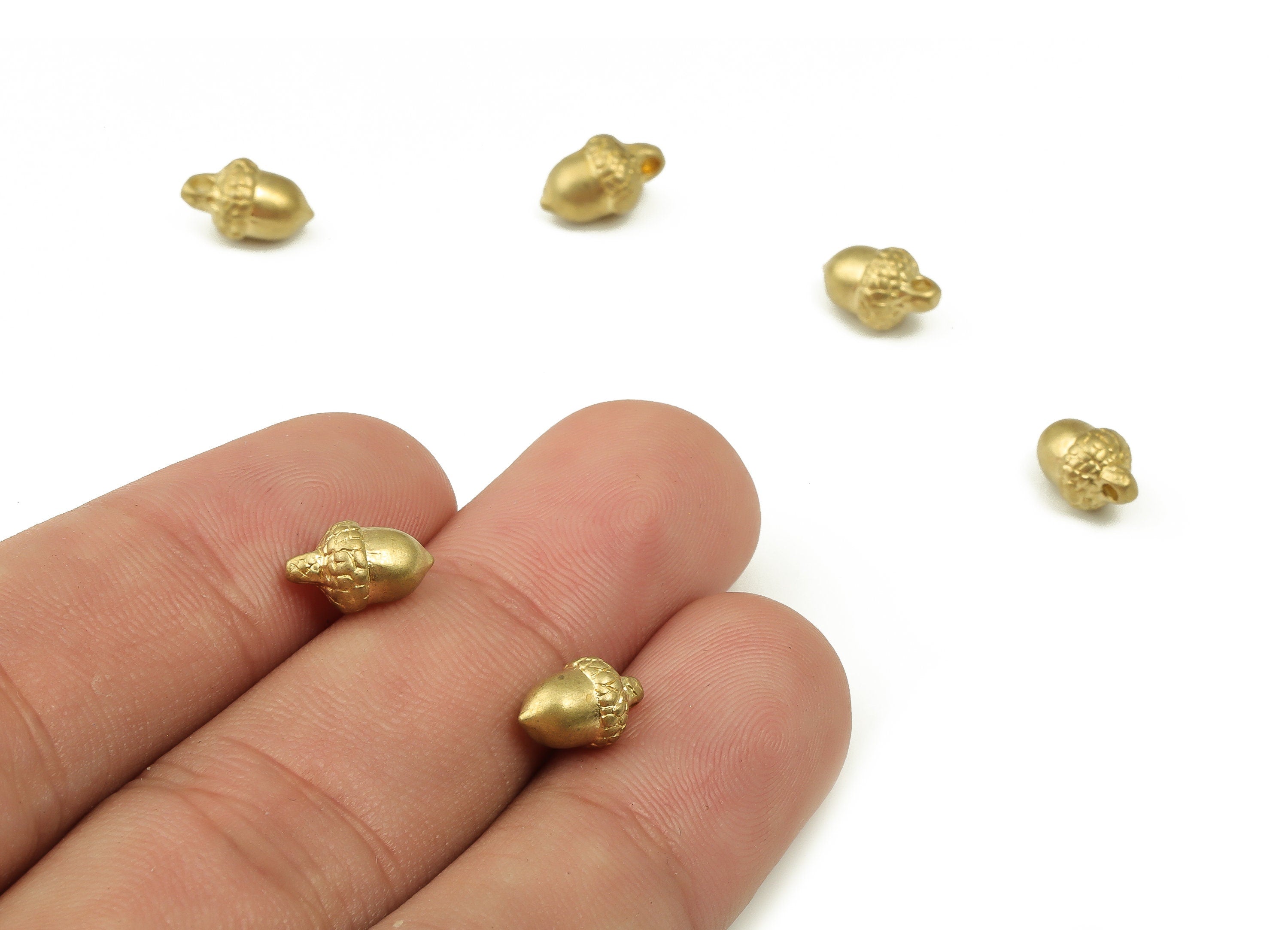 Brass Cone Earring Charms - Raw Brass Cone Pendant - Earring Findings - DIY Jewelry Making Supplies - 9.68x5.87x5.87mm - PP4511 - DOMEDBAZAAR