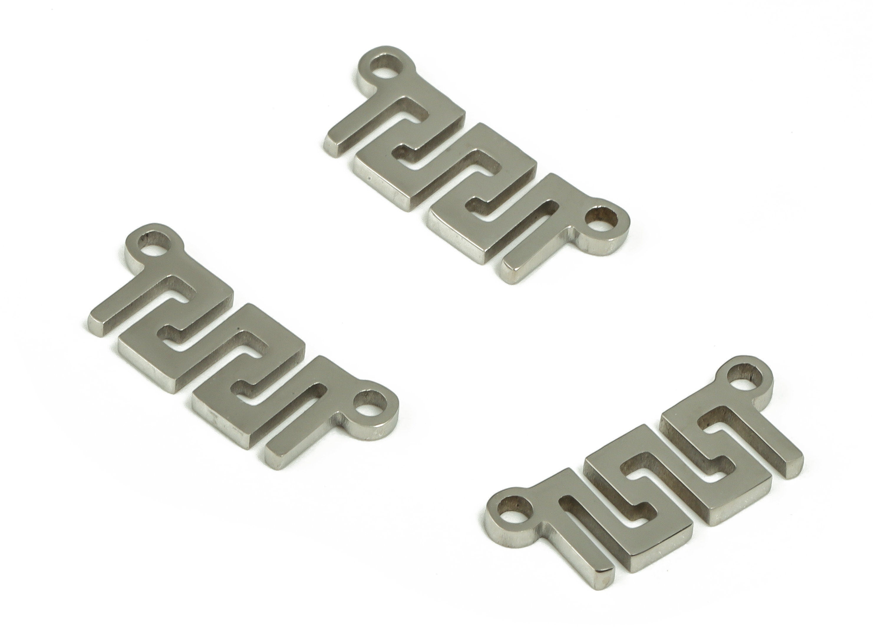 Stainless Steel Symbol Connector - Symbol Necklace Charms –Bracelet Connector - Jewelry Making Supplies - 13.52x5.53x0.95mm - SS1216 - DOMEDBAZAAR