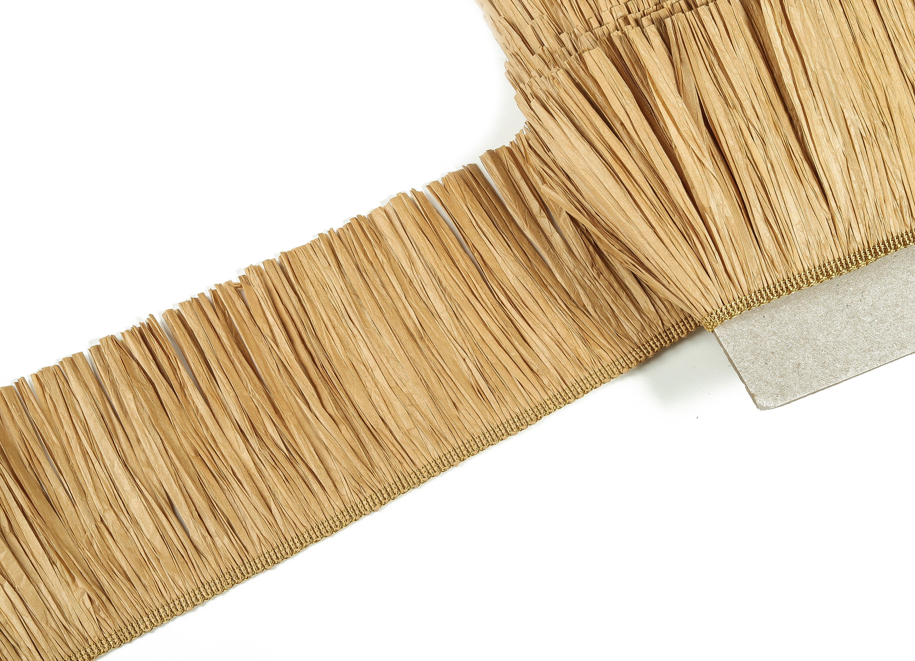 Natural Raffia Tassel – Raffia Tassels Strip – Raffia Grass Tassels Skirt – Jewelry Accessories – Earring Finding - 100mm x 1.2mm -RS1072 - DOMEDBAZAAR