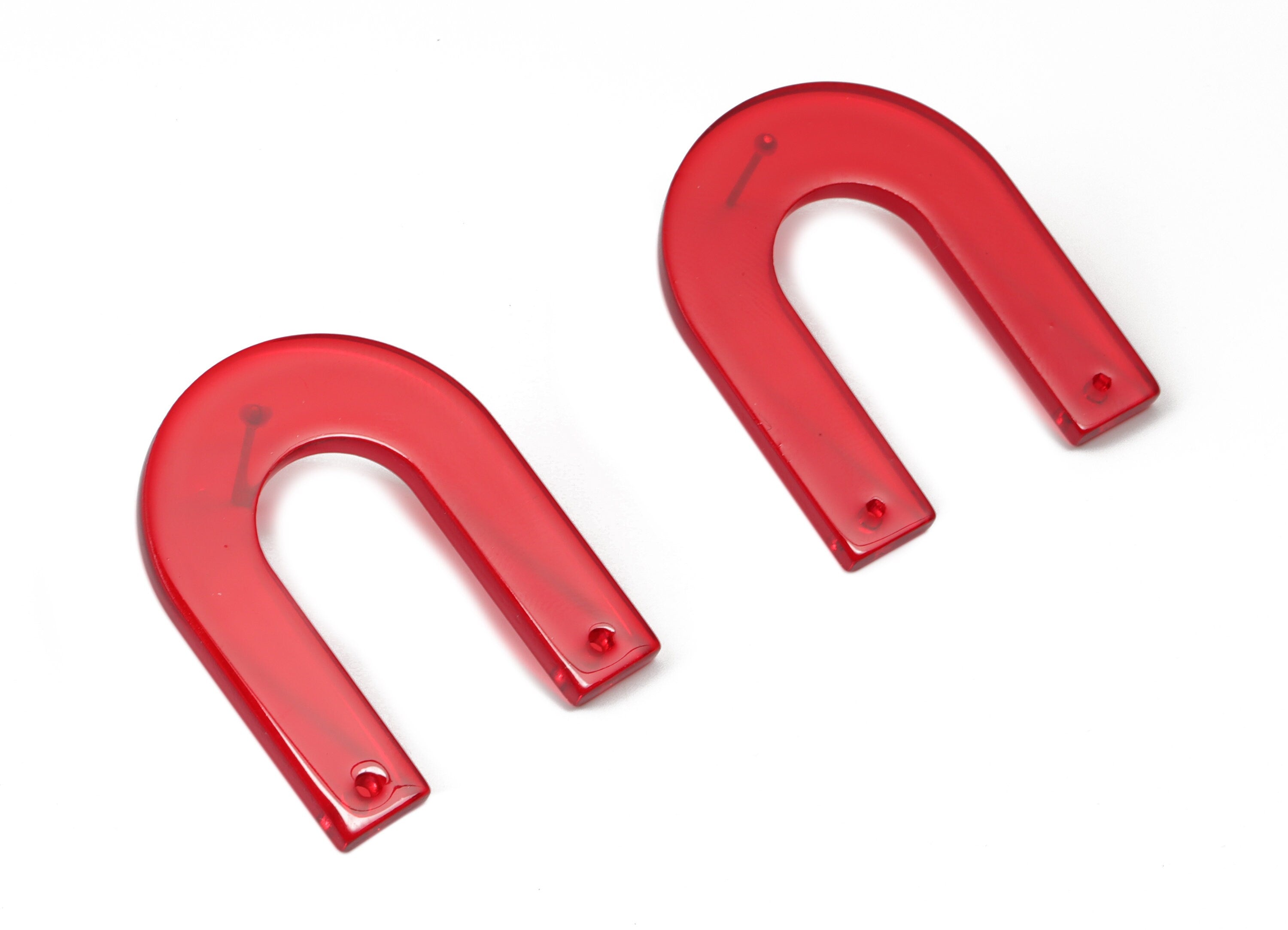 Acrylic U Earring Post - Geometry Acrylic Earring Stud - Earring Post - Jewelry Supplies - Color Code:A67 - 32.12x226.33x1.93mm - AC1886-A67 - DOMEDBAZAAR