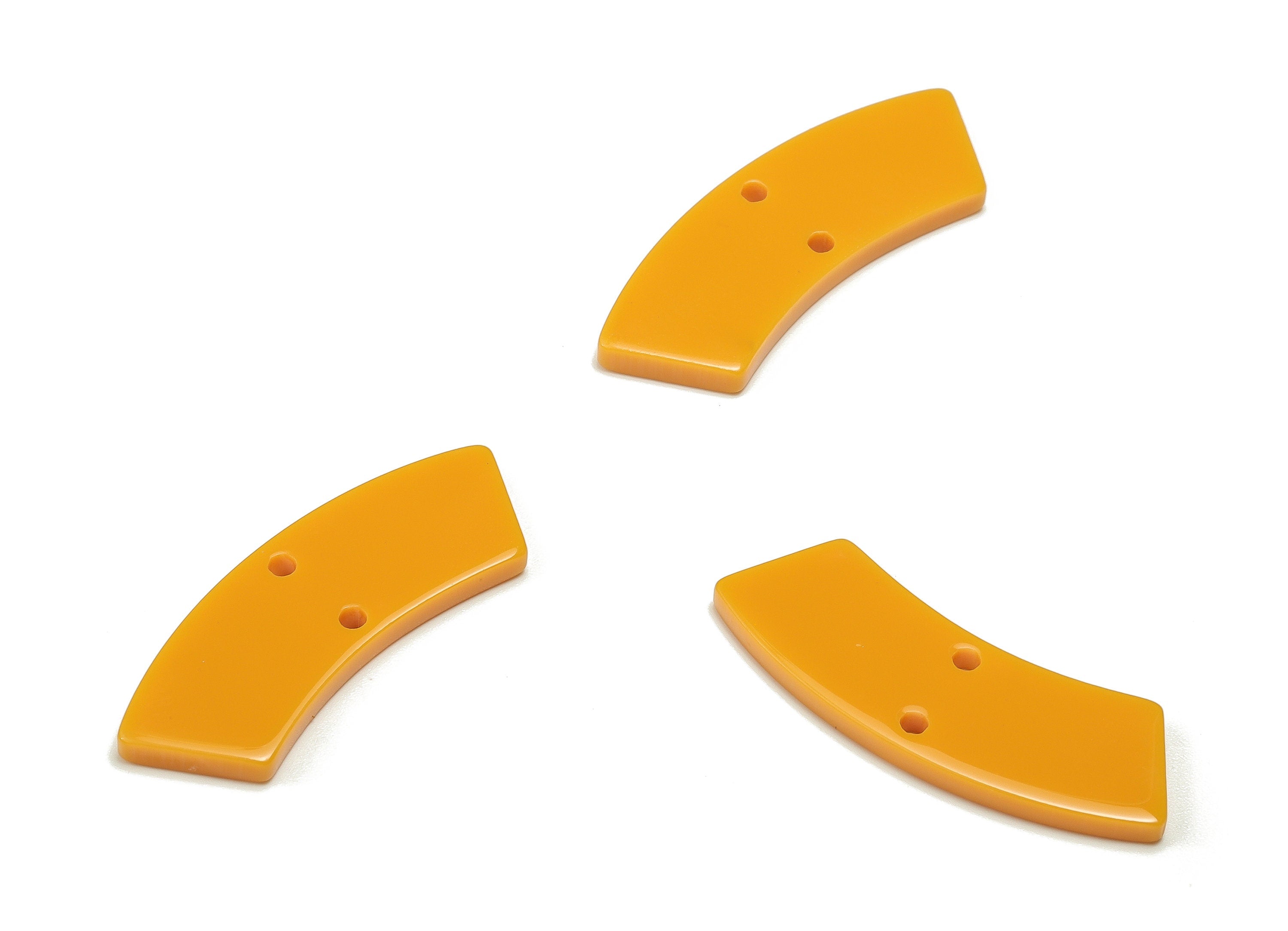 Acrylic Earring Charm -Geometry Shaped Connector - Arc Shaped 2 Hole - Earring Finding - Color Code:A677 - 30.92X9.74X1.94mm - AC2326-A677 - DOMEDBAZAAR