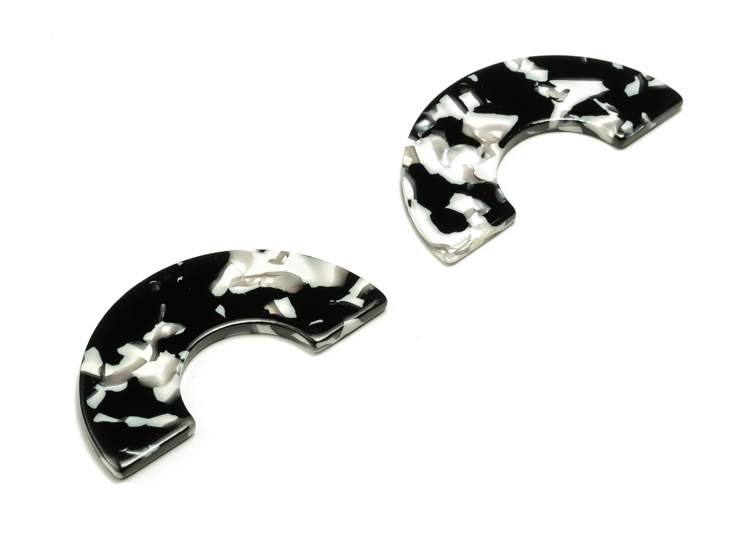 Acrylic Large Arch Earring Charms - Acrylic U Pendant - Earring Findings - Jewelry Supplies - Color Code: A261 - 46.7x24x2.5mm - AC2329-A261 - DOMEDBAZAAR