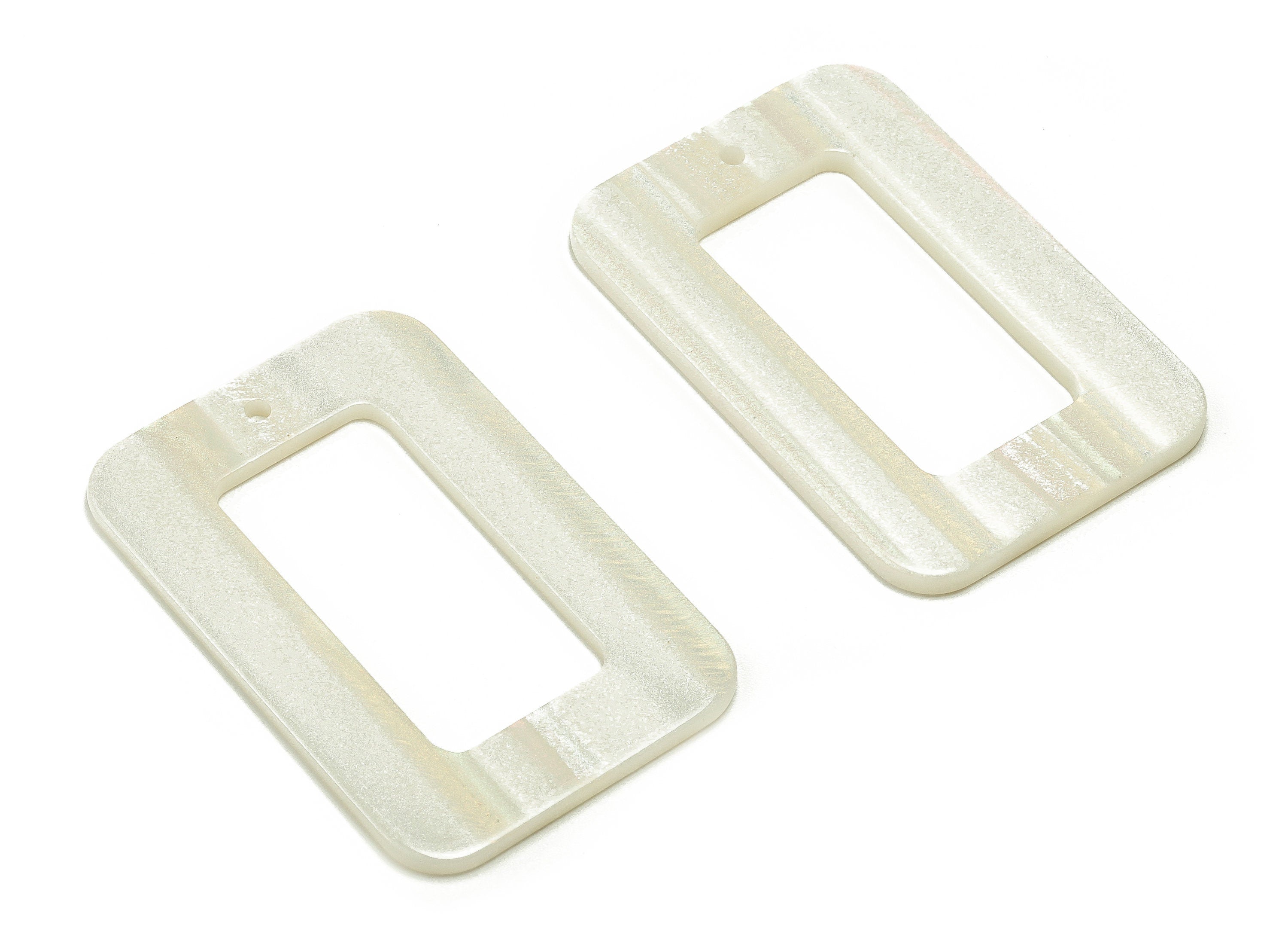 Acrylic Rectangle Earring Charms - Rectangle Pendant - Earring Findings-Jewelry Supplies- Color Code: A690- 45.09x30.07x2.21mm - AC2324-A690 - DOMEDBAZAAR